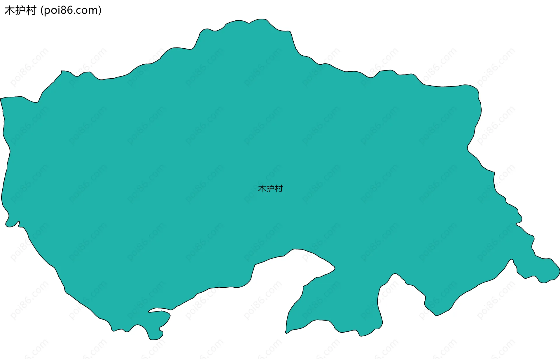 木护村边界地图