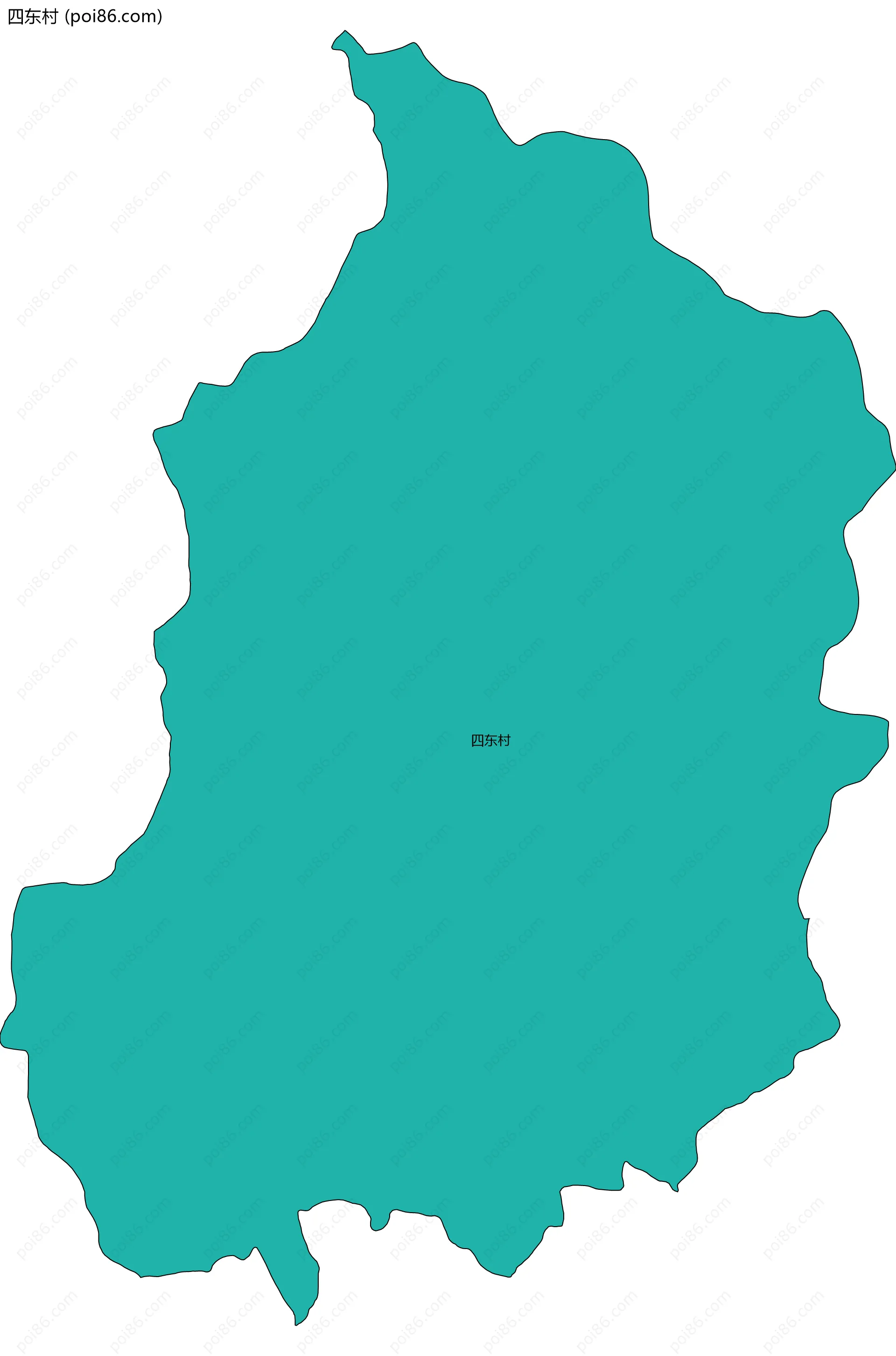 四东村边界地图