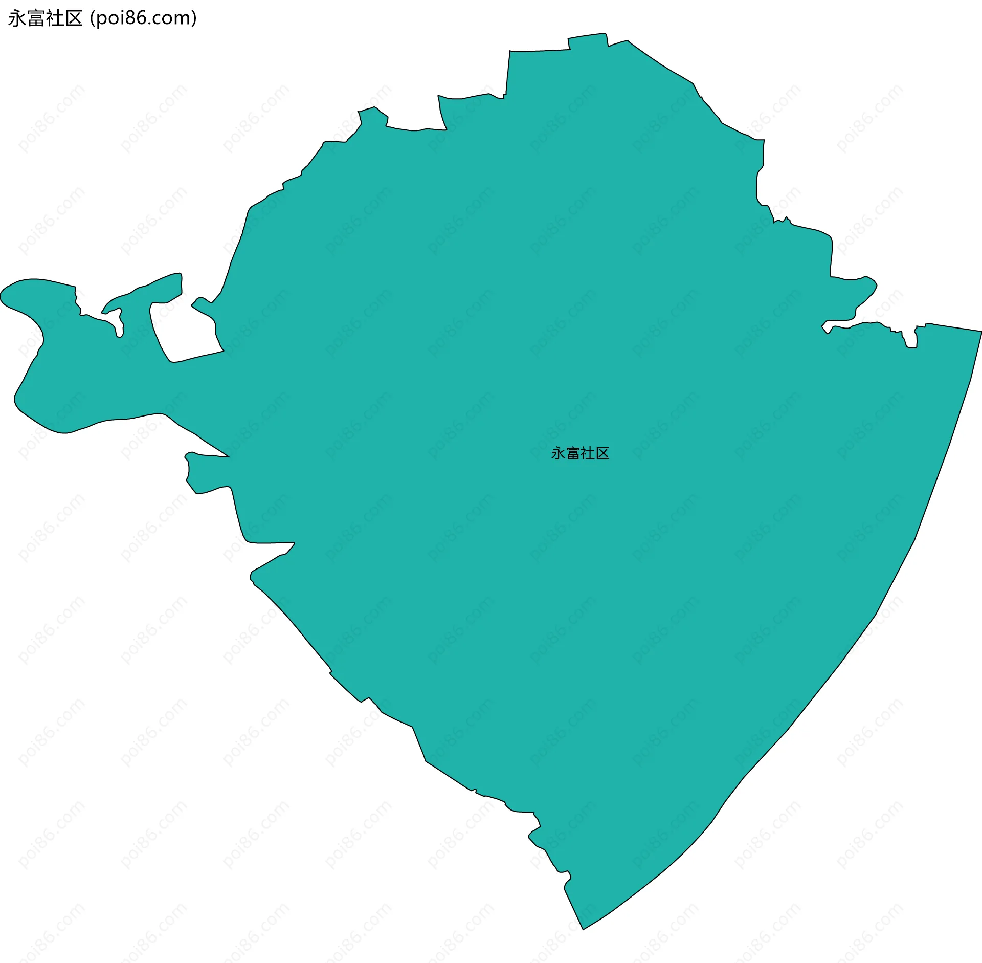 永富社区边界地图