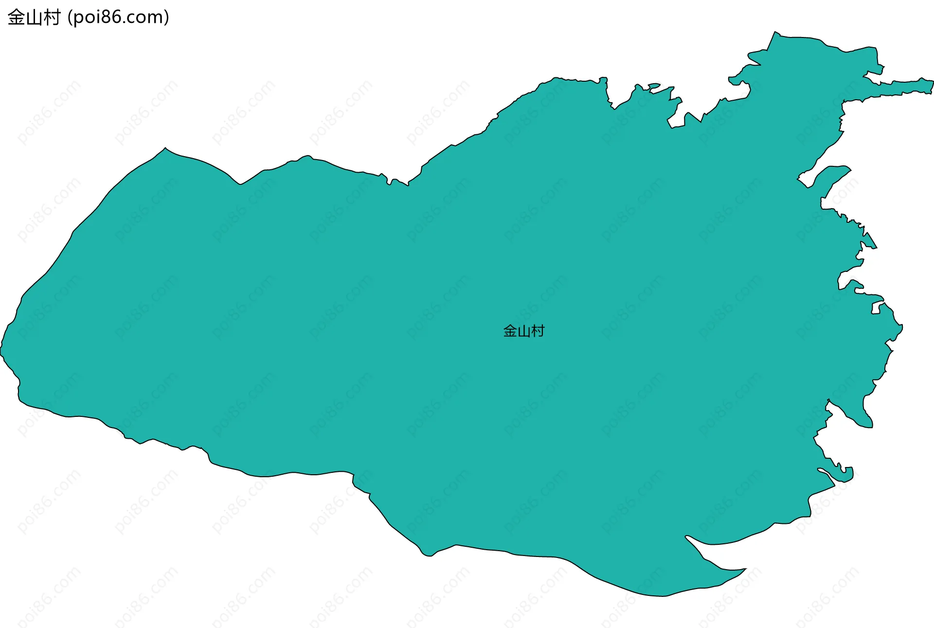 金山村边界地图