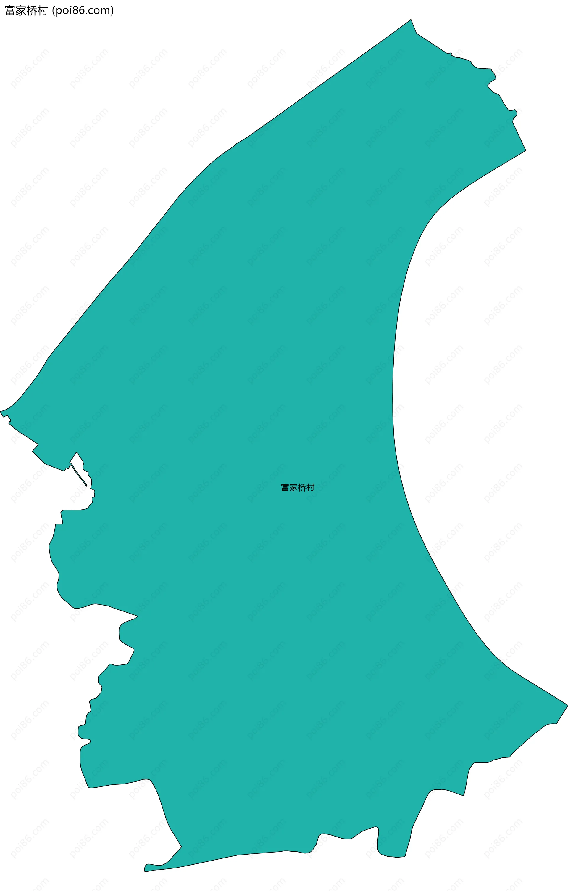 富家桥村边界地图