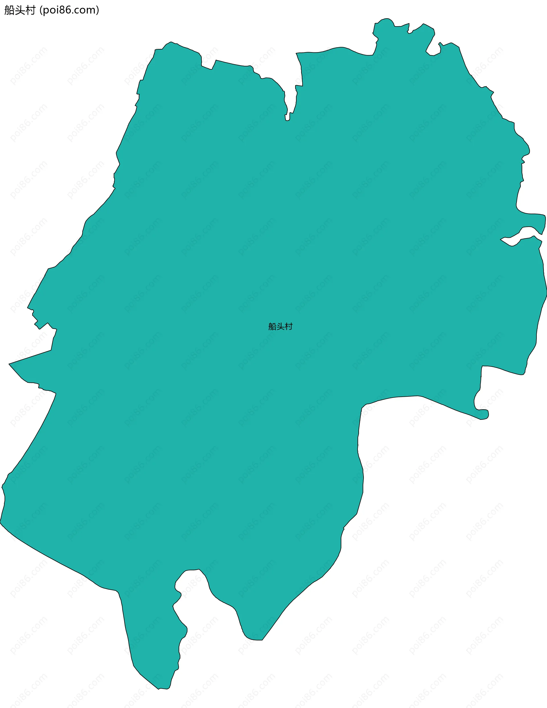 船头村边界地图