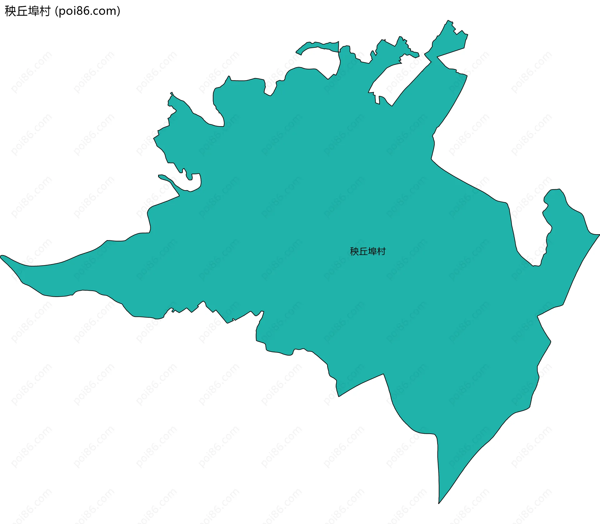 秧丘埠村边界地图