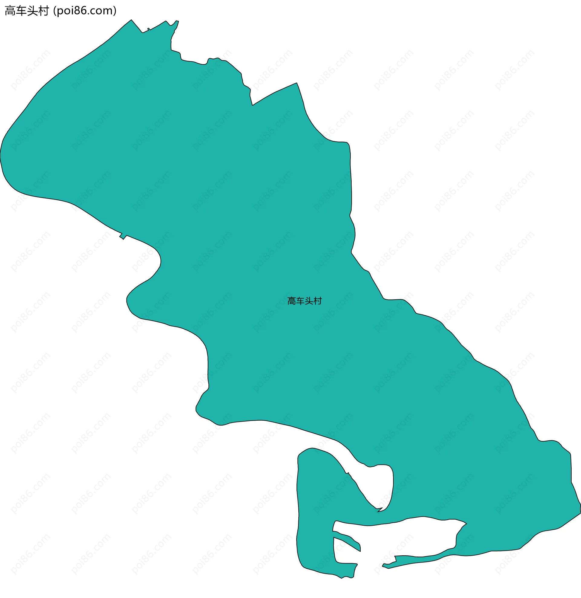 高车头村边界地图