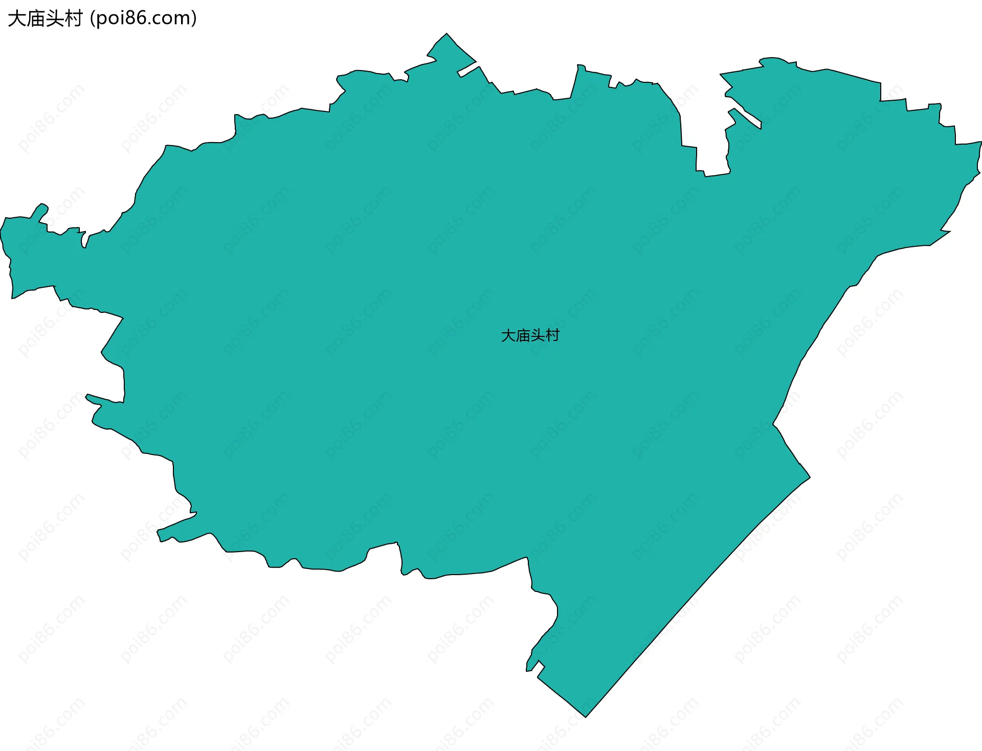 大庙头村边界地图