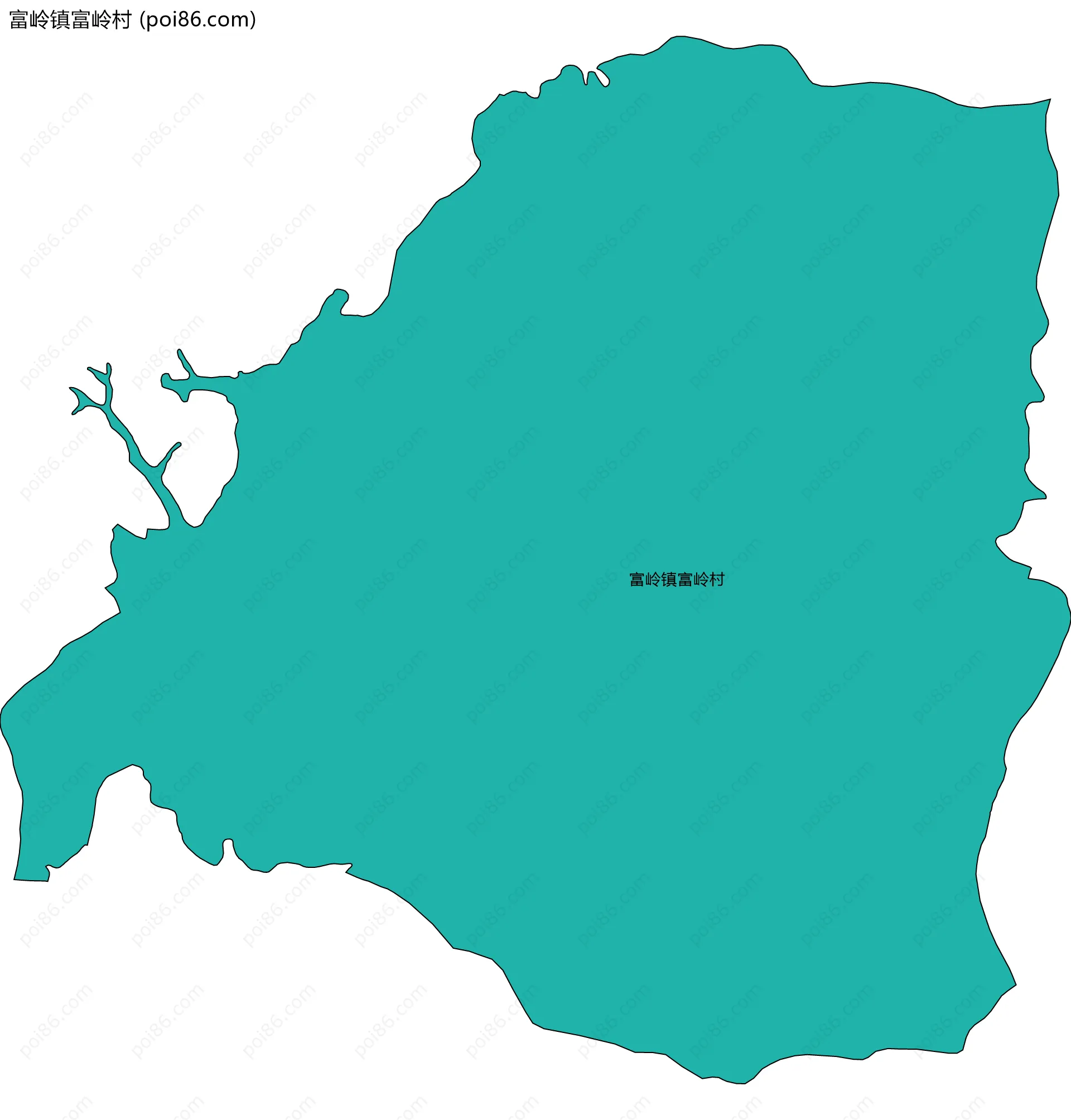 富岭镇富岭村边界地图