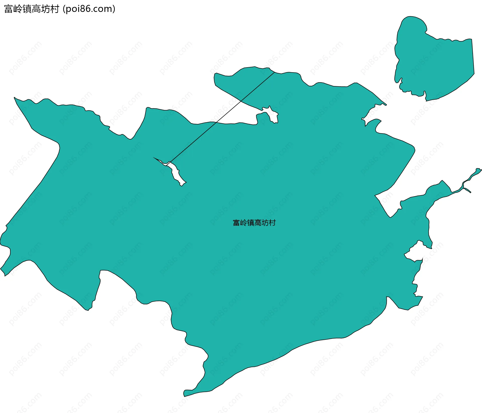 富岭镇高坊村边界地图