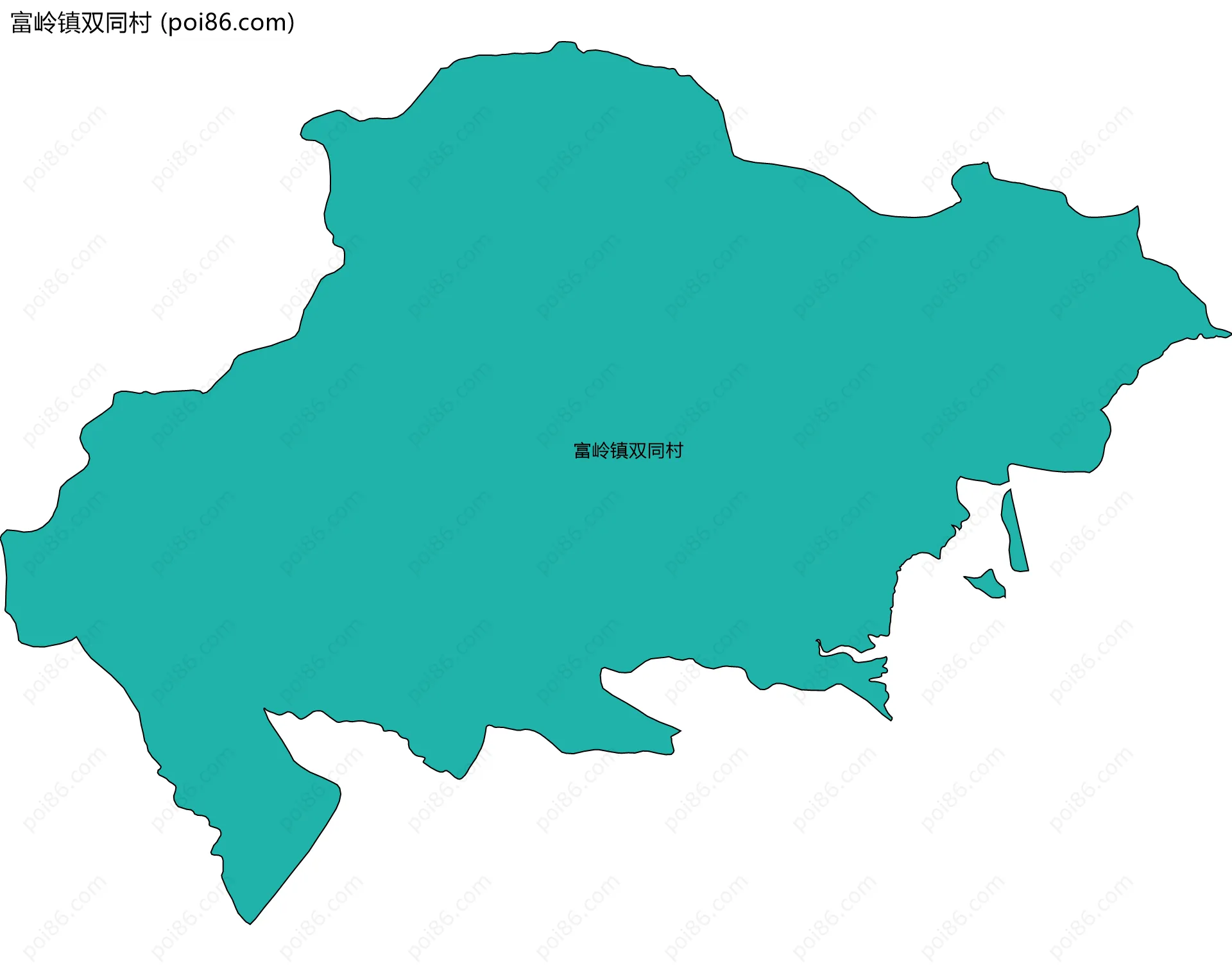 富岭镇双同村边界地图