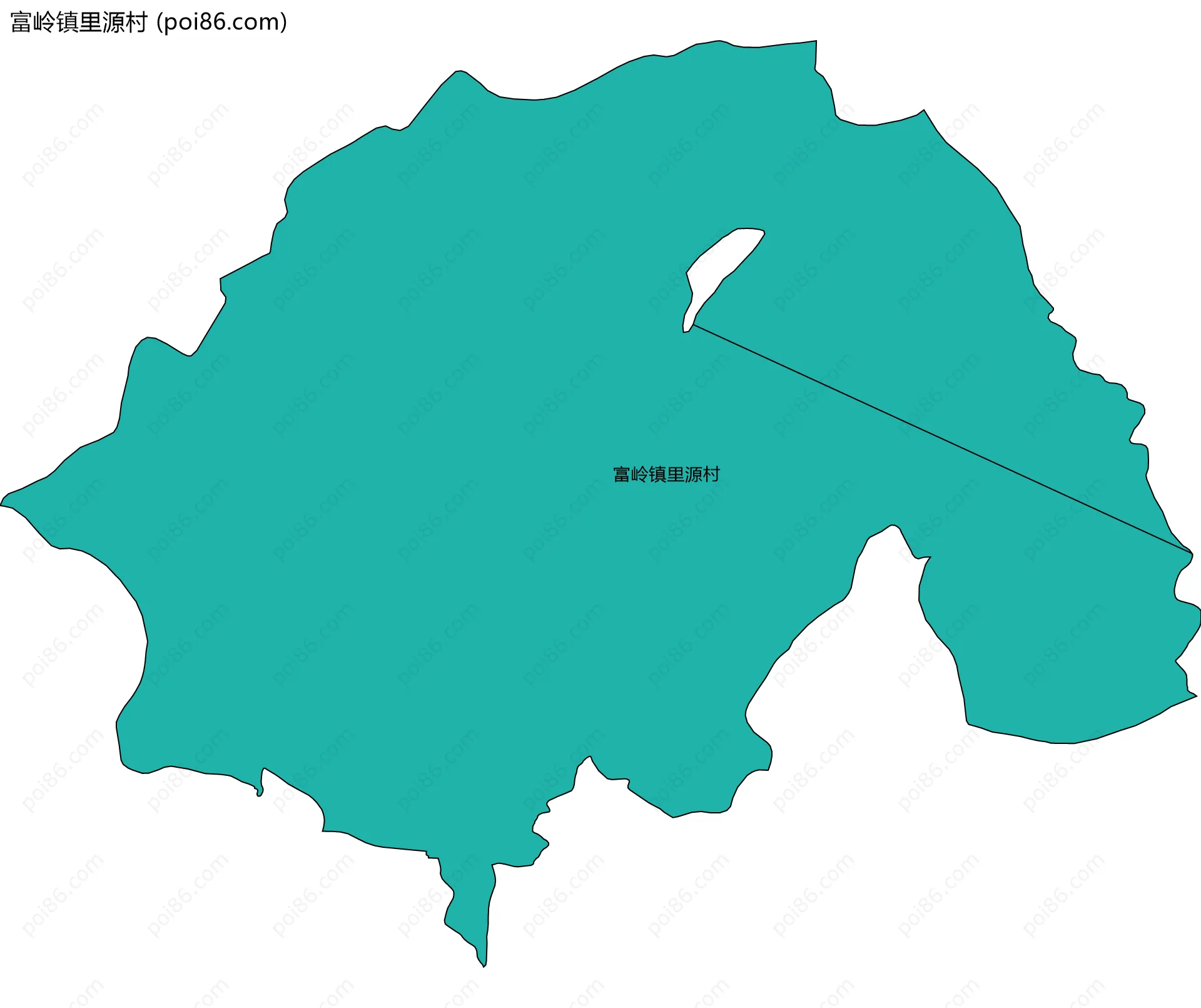 富岭镇里源村边界地图