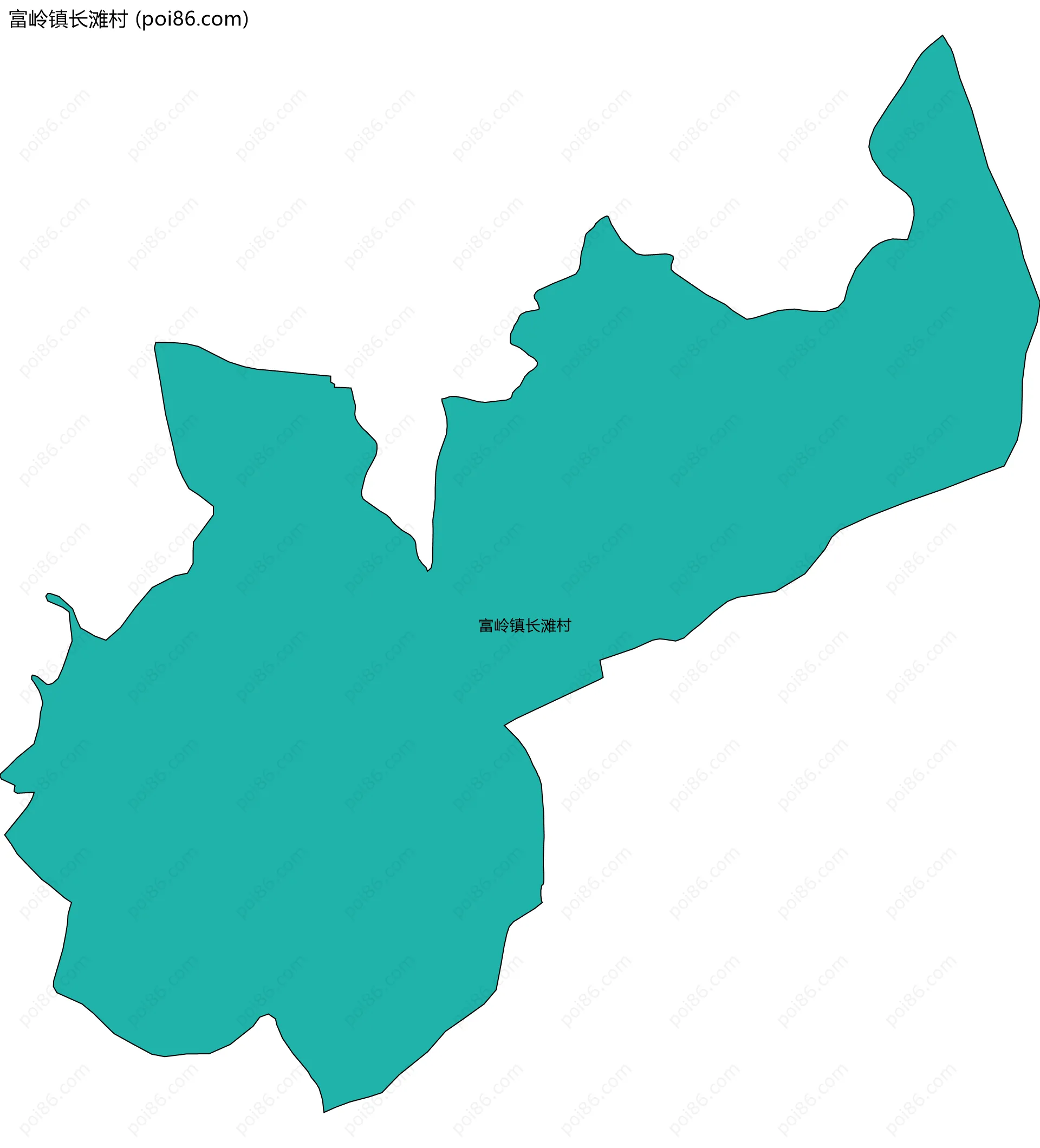 富岭镇长滩村边界地图