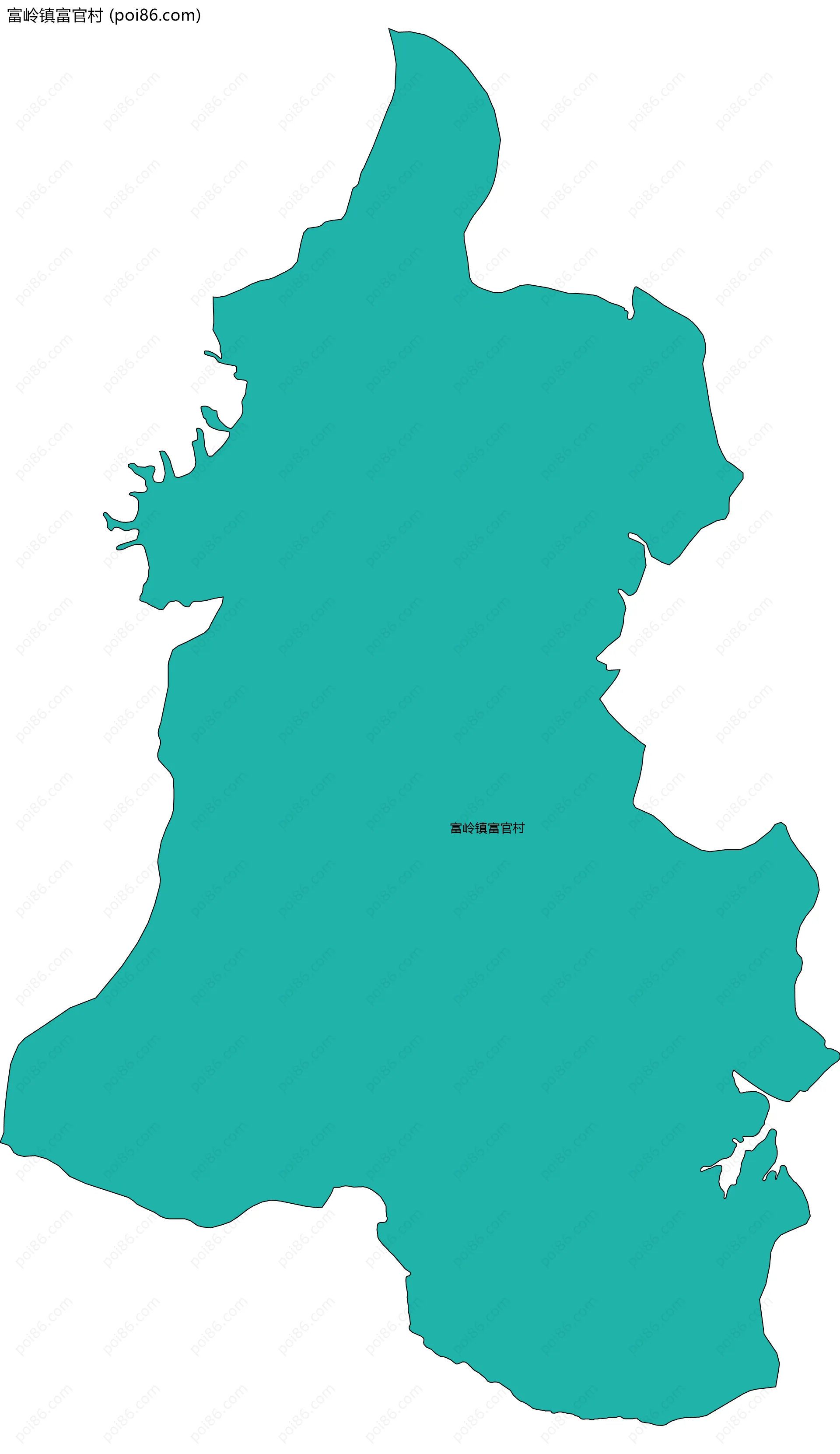 富岭镇富官村边界地图