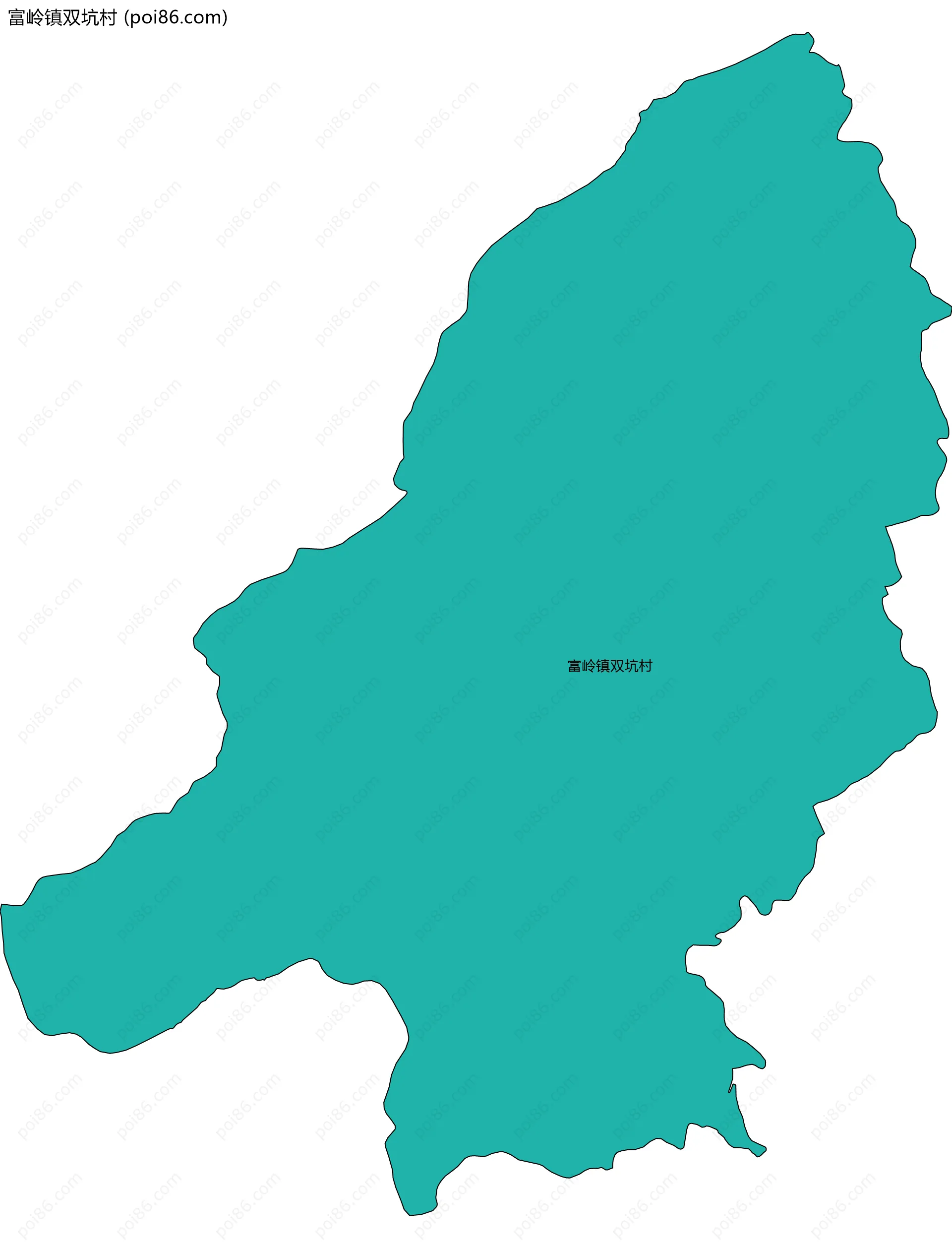 富岭镇双坑村边界地图