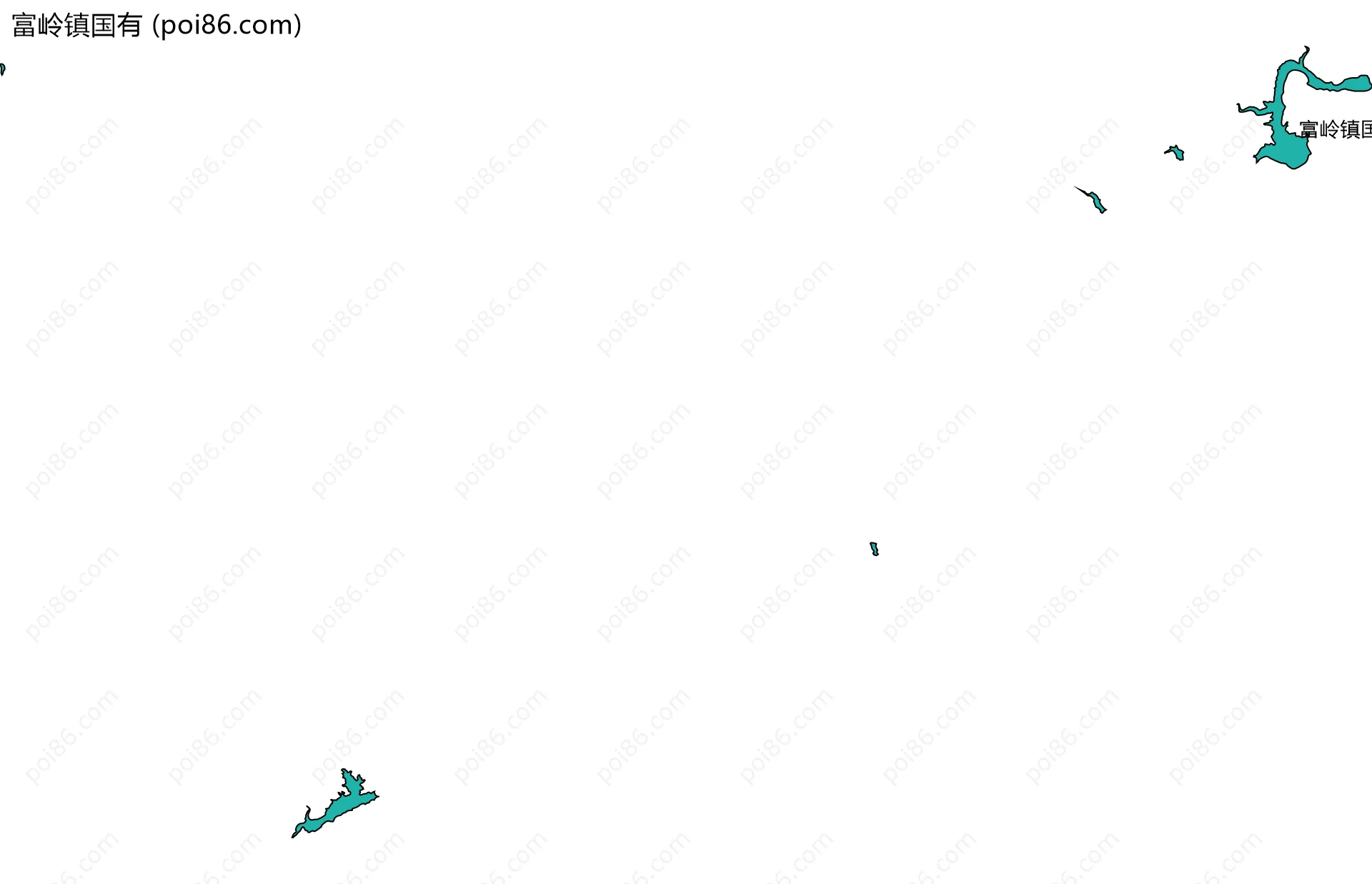 富岭镇国有边界地图