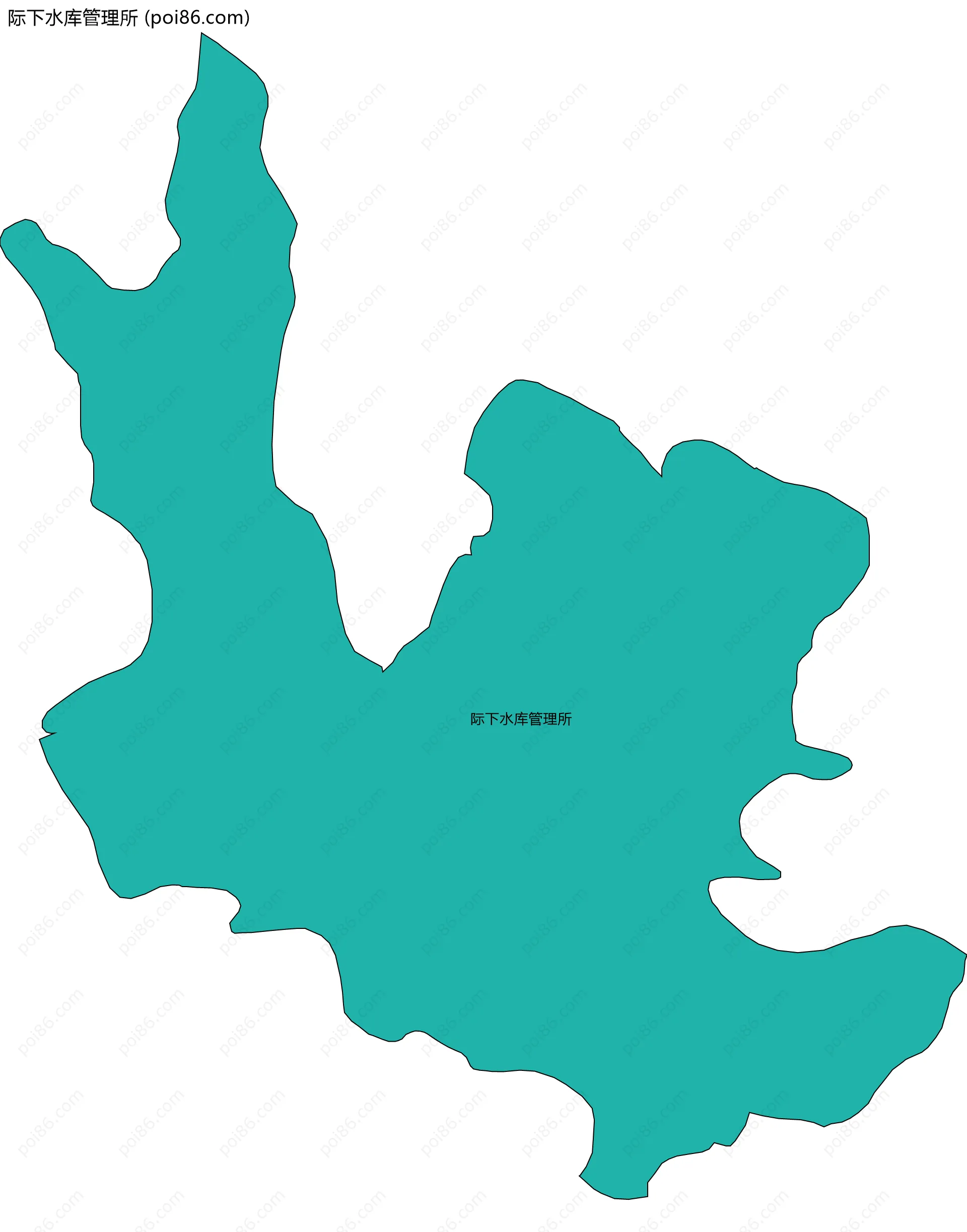 际下水库管理所边界地图