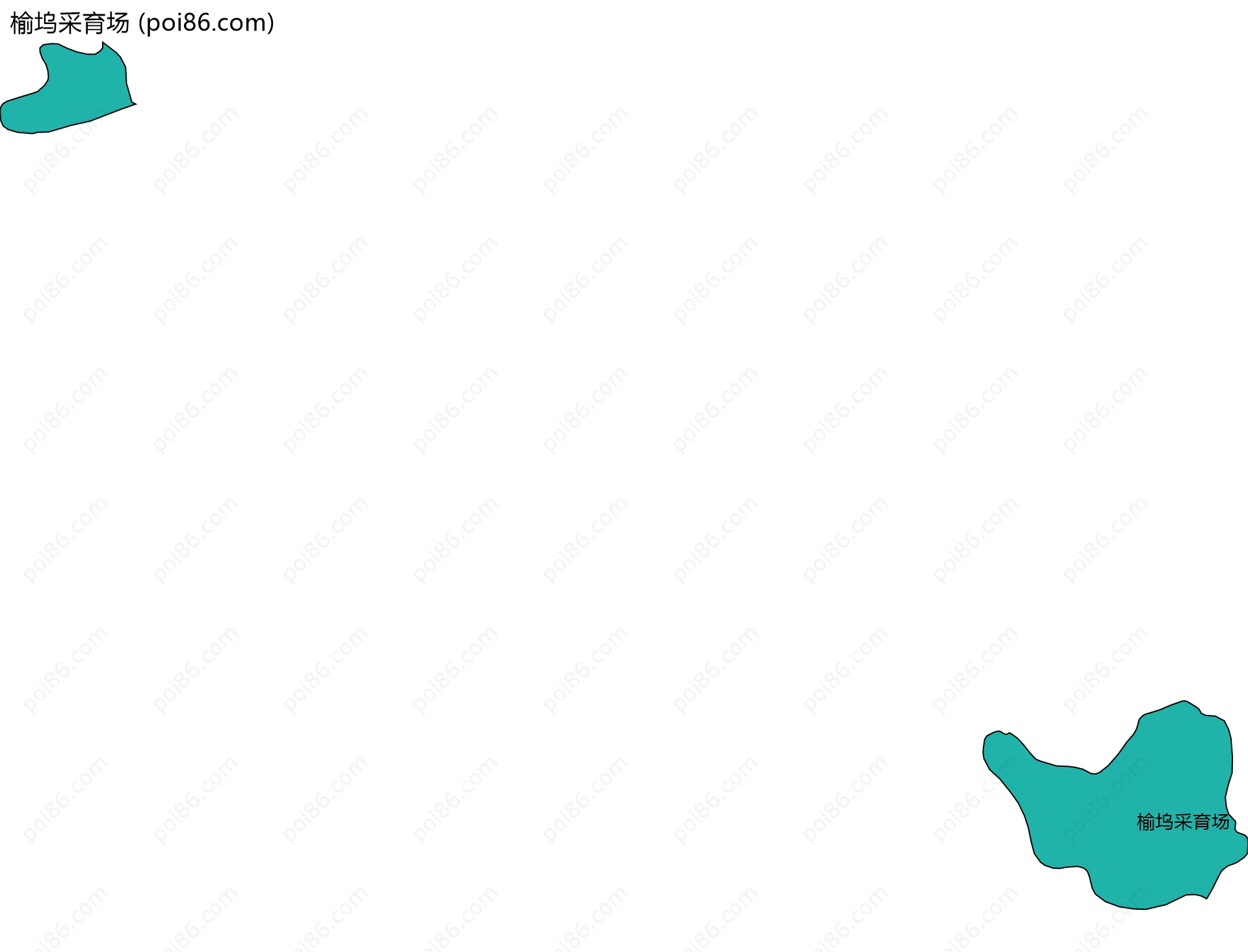 榆坞采育场边界地图