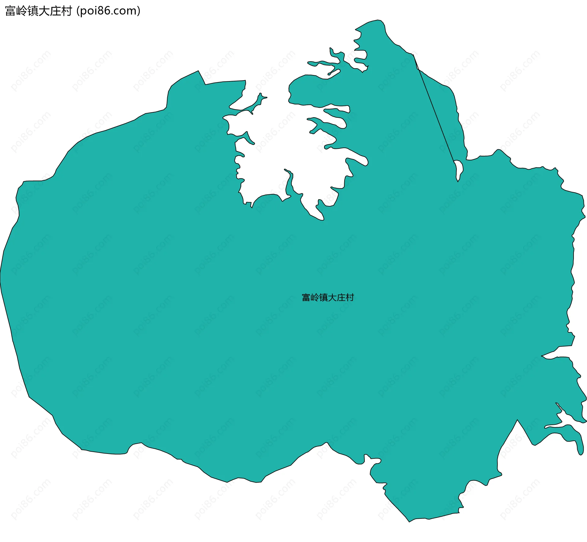 富岭镇大庄村边界地图