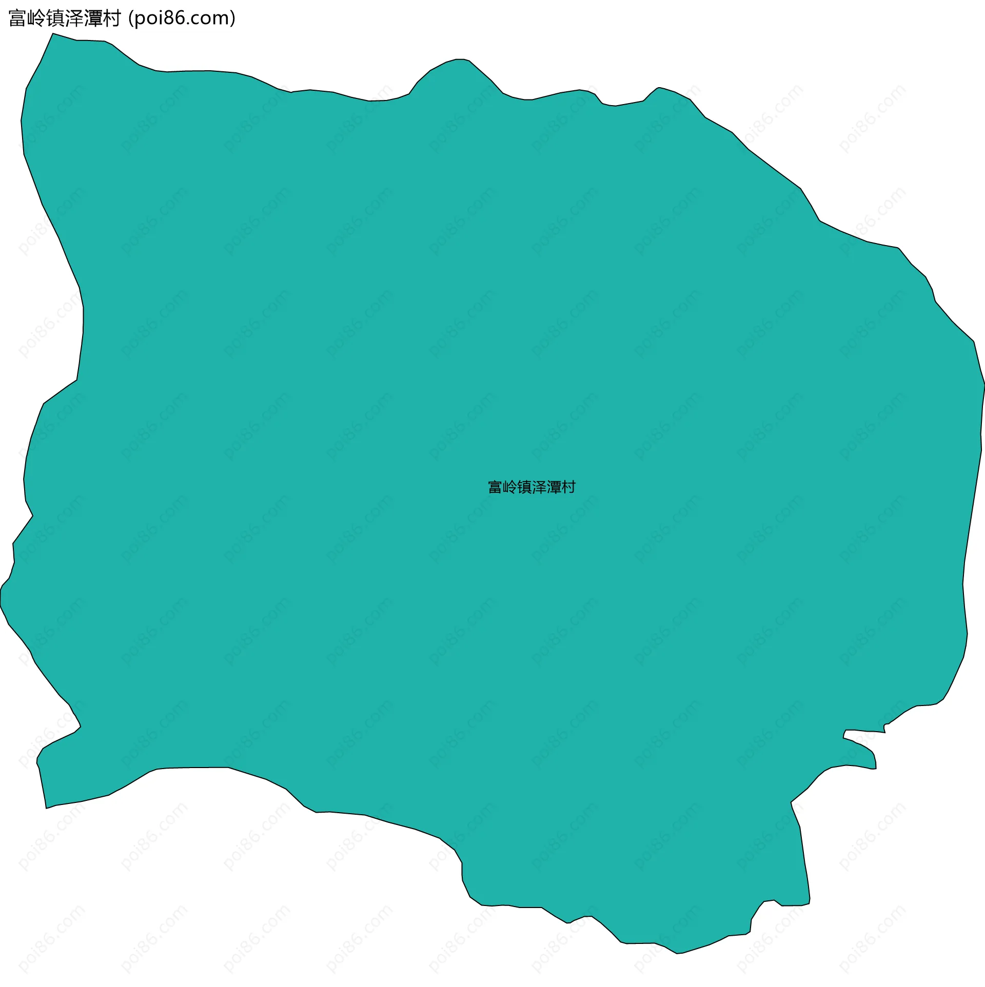 富岭镇泽潭村边界地图