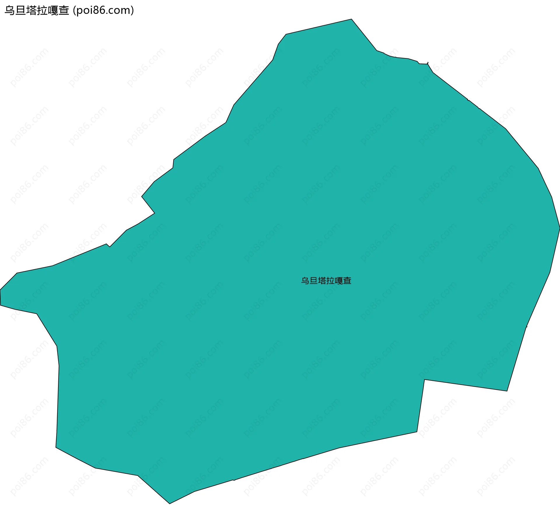 乌旦塔拉嘎查边界地图