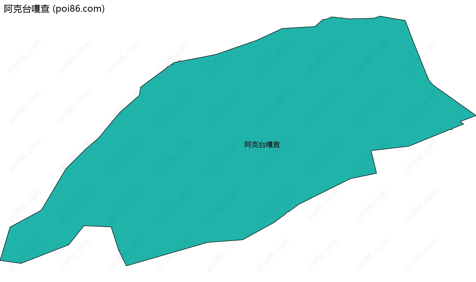阿克台嘎查边界地图