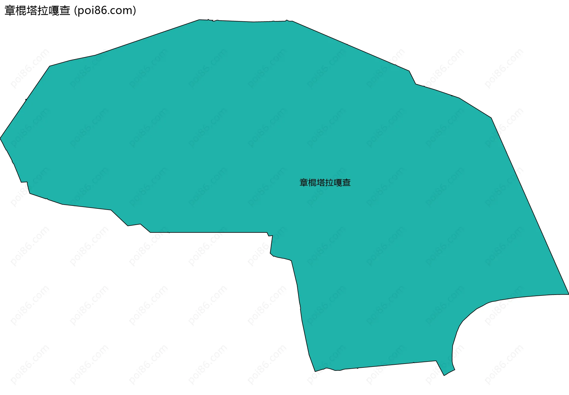 章棍塔拉嘎查边界地图