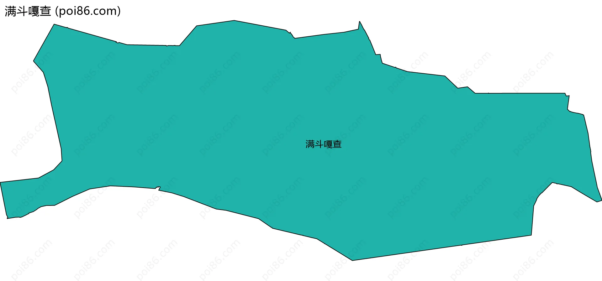 满斗嘎查边界地图