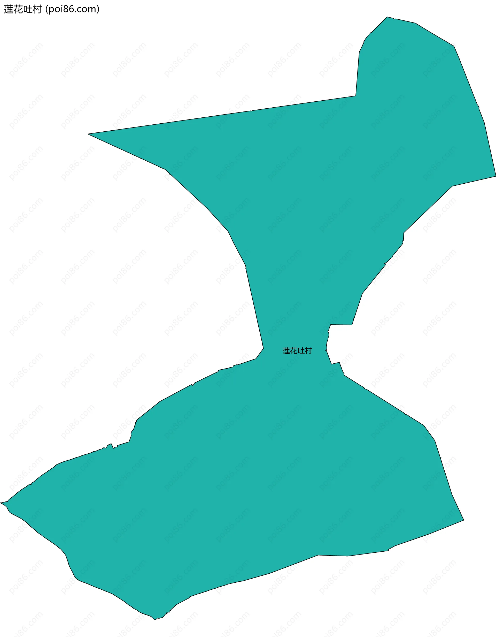 莲花吐村边界地图