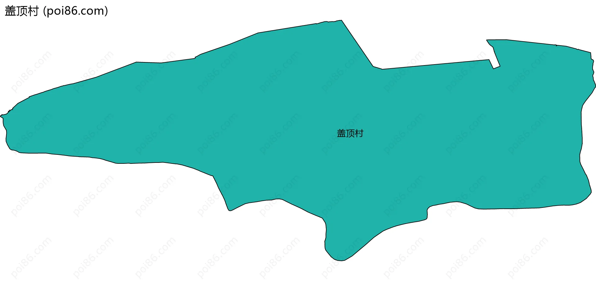 盖顶村边界地图