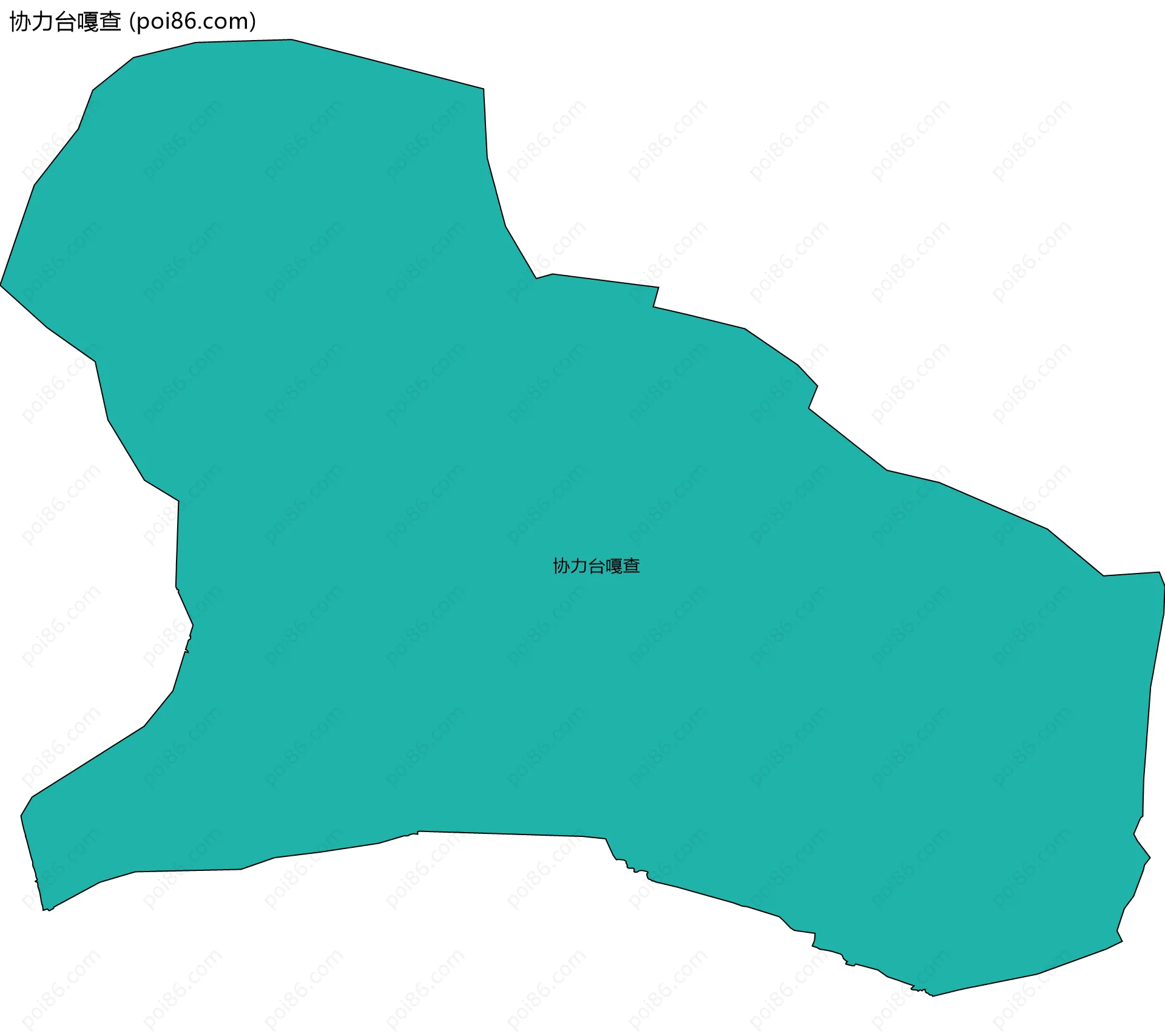 协力台嘎查边界地图