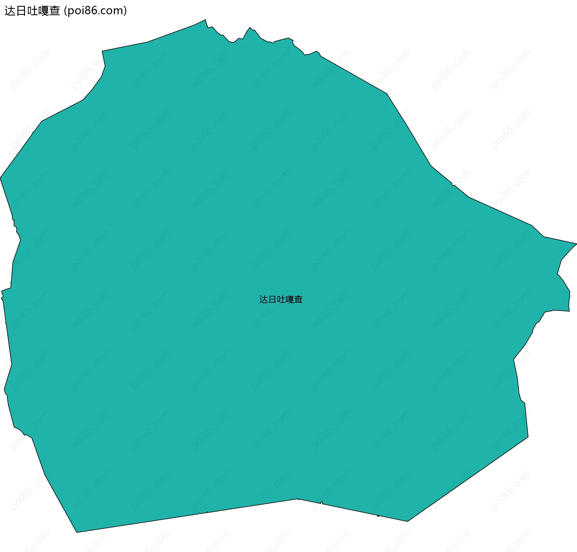 达日吐嘎查边界地图