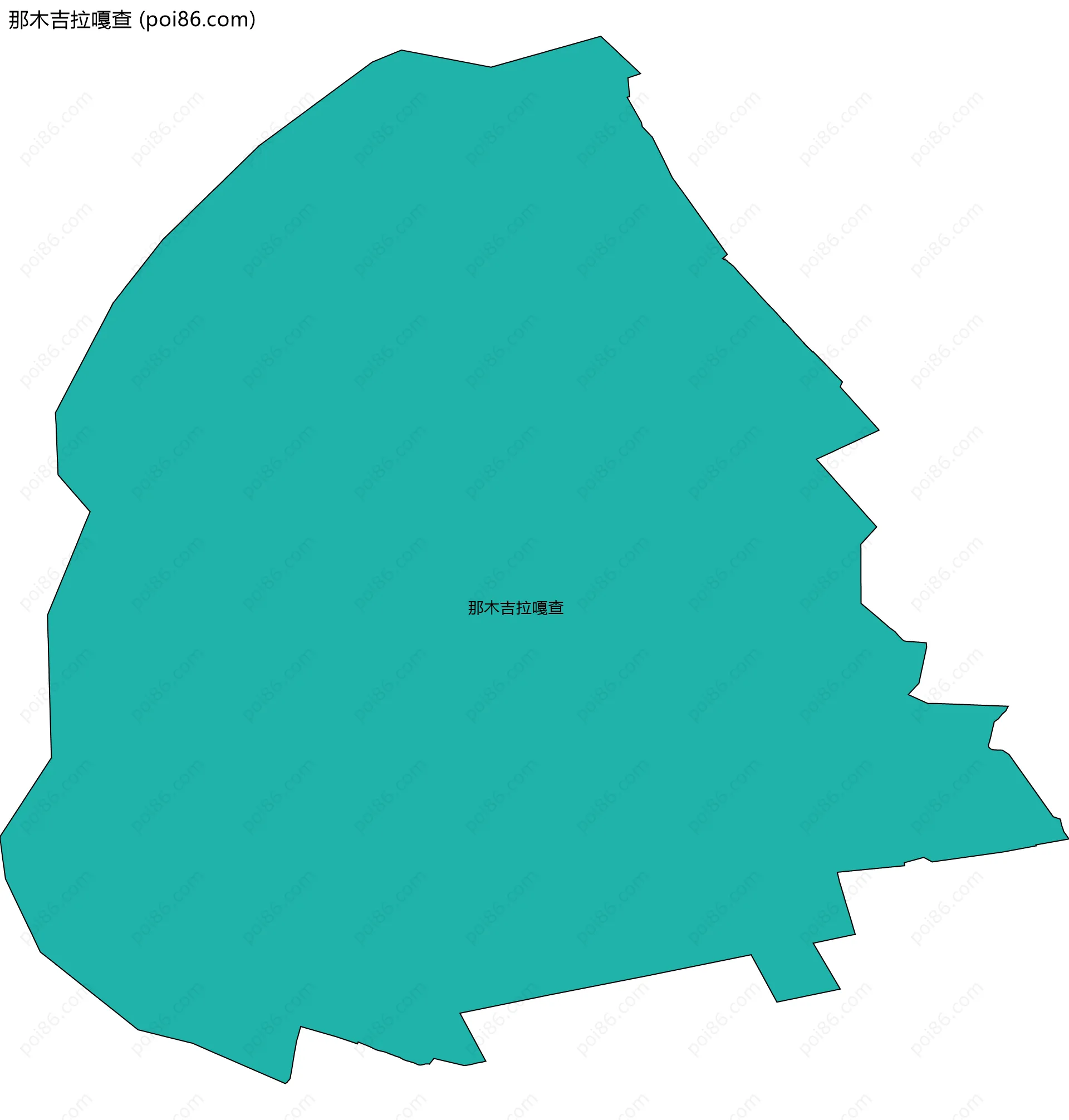 那木吉拉嘎查边界地图