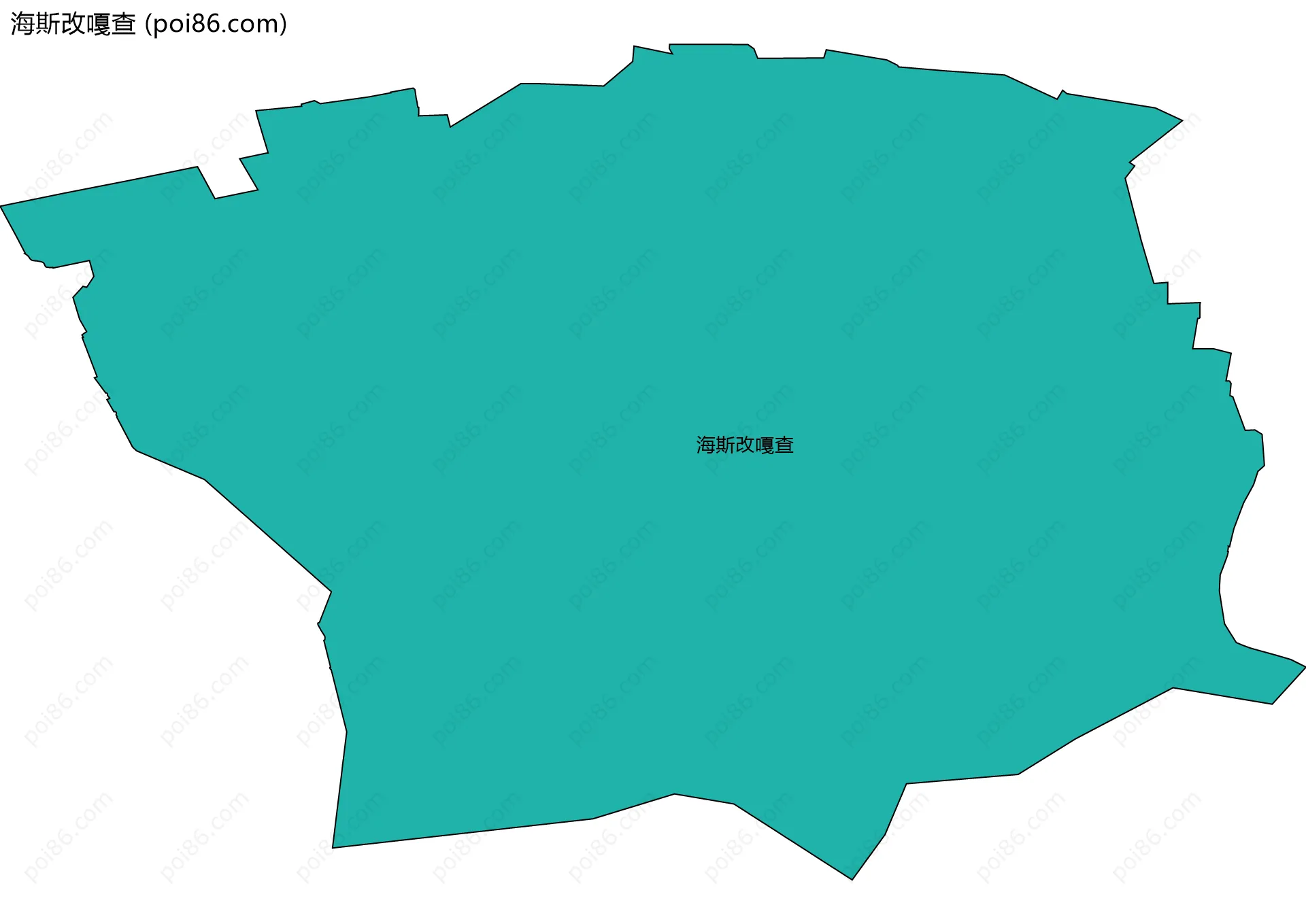海斯改嘎查边界地图