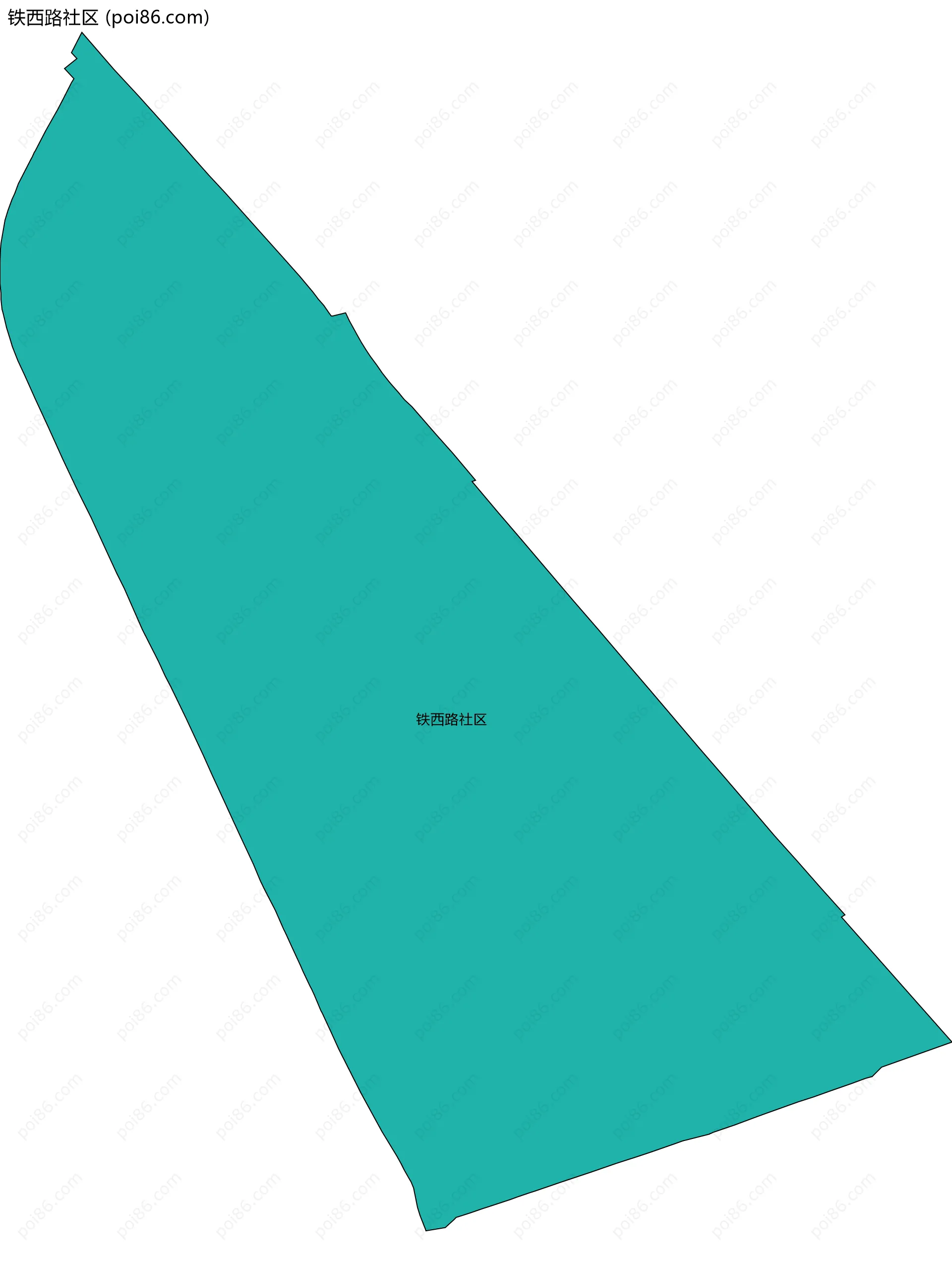 铁西路社区边界地图