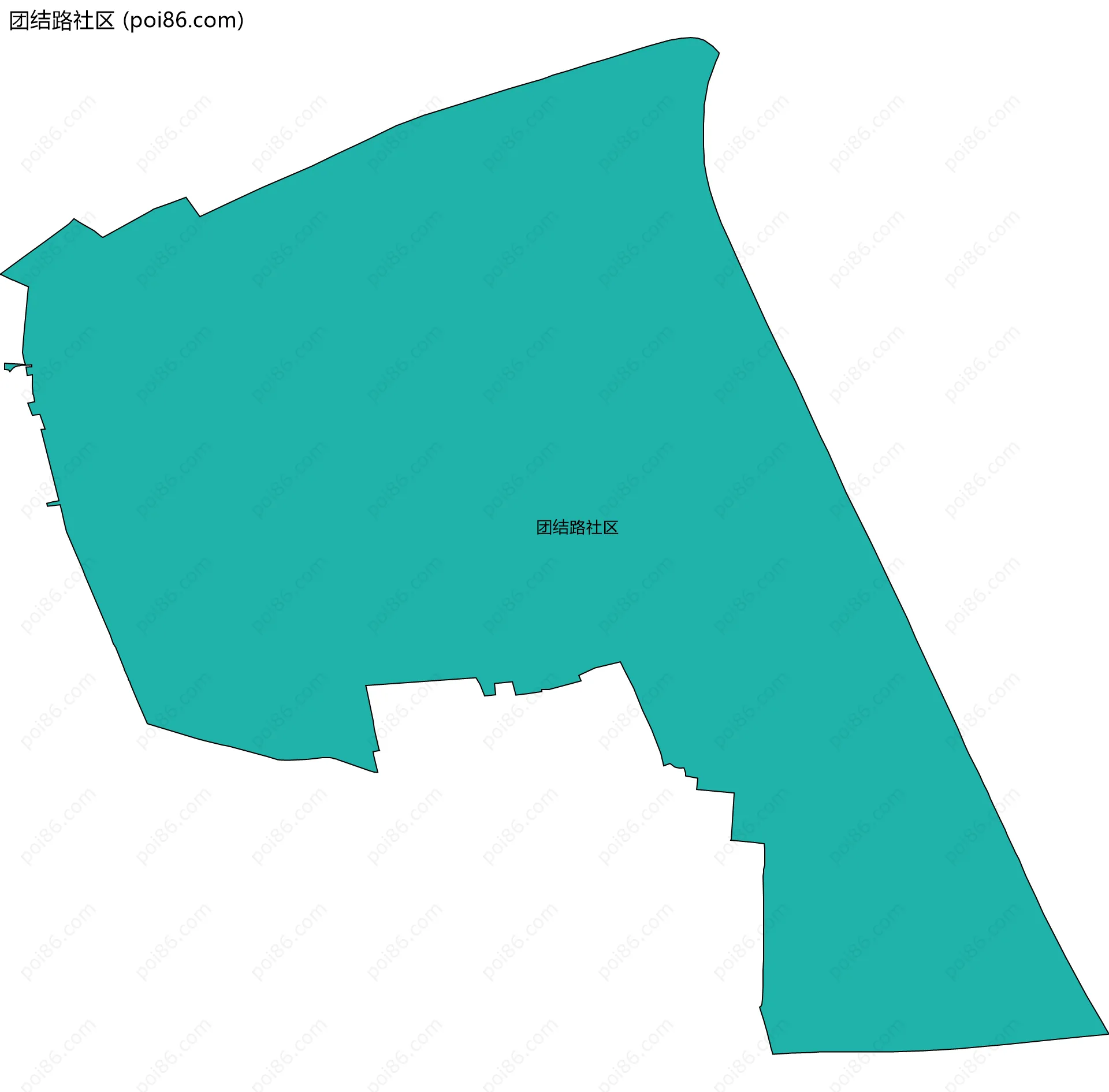 团结路社区边界地图