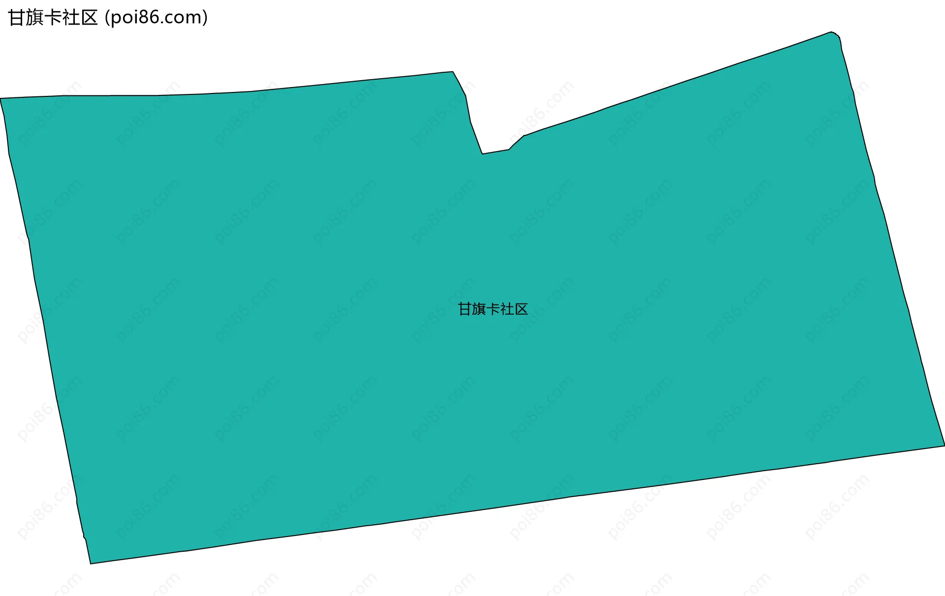 甘旗卡社区边界地图