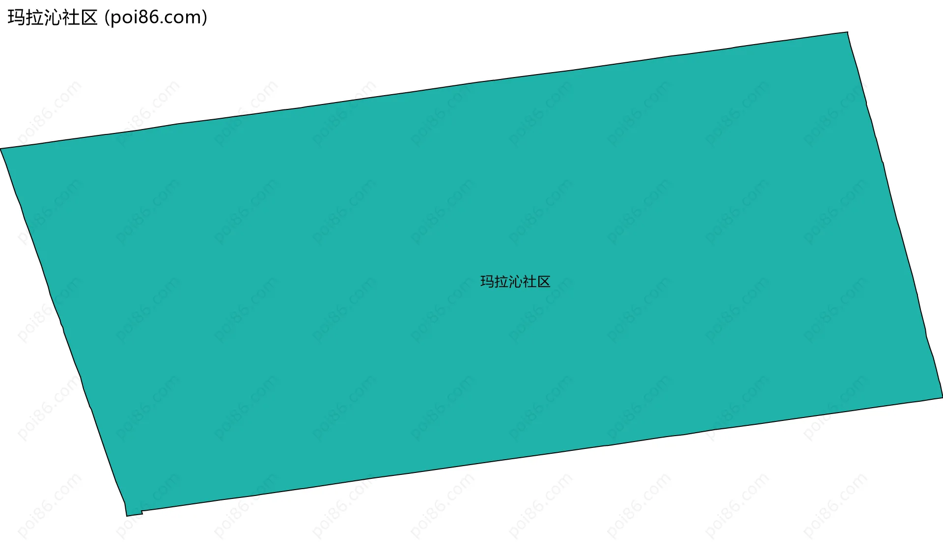 玛拉沁社区边界地图