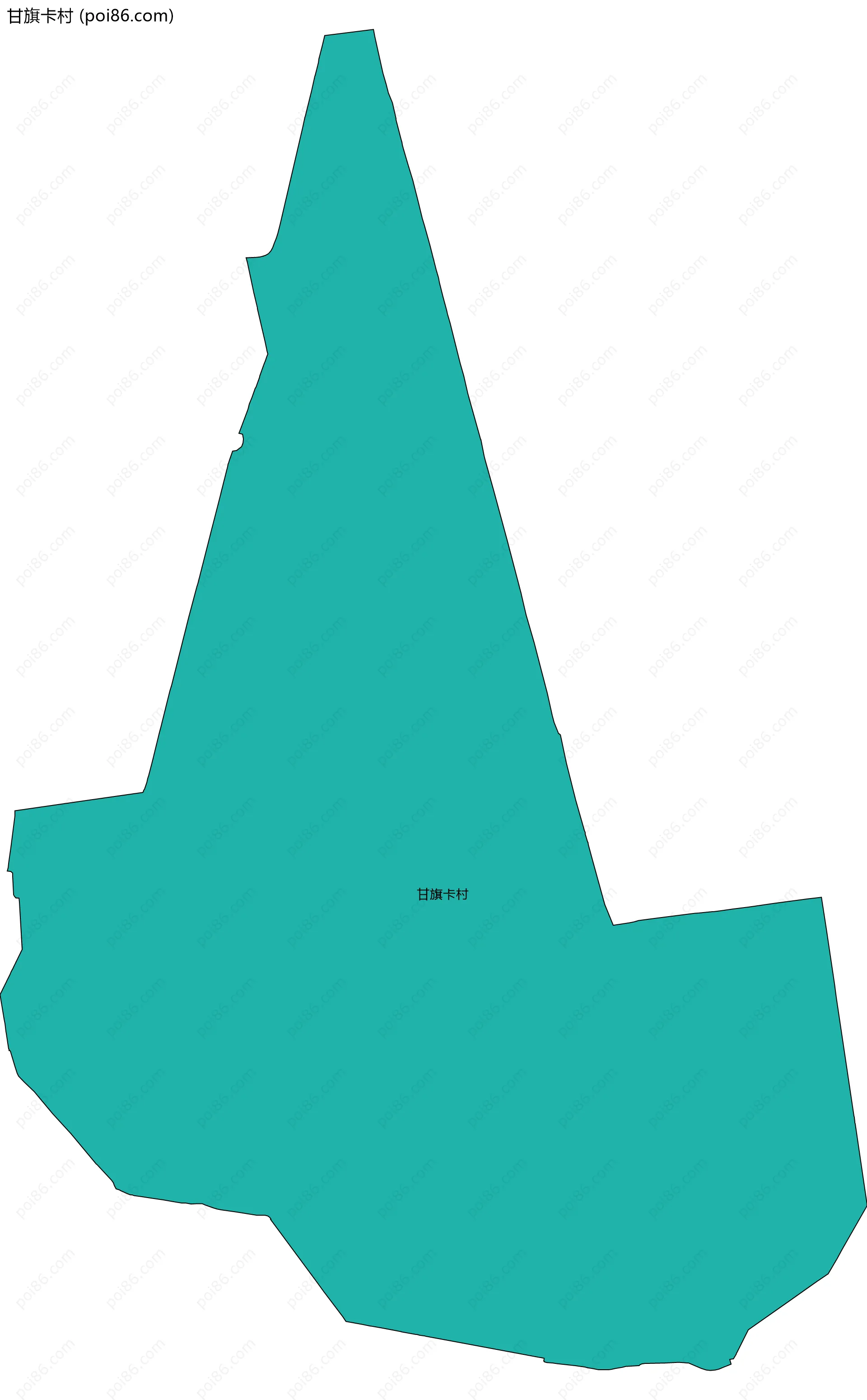 甘旗卡村边界地图