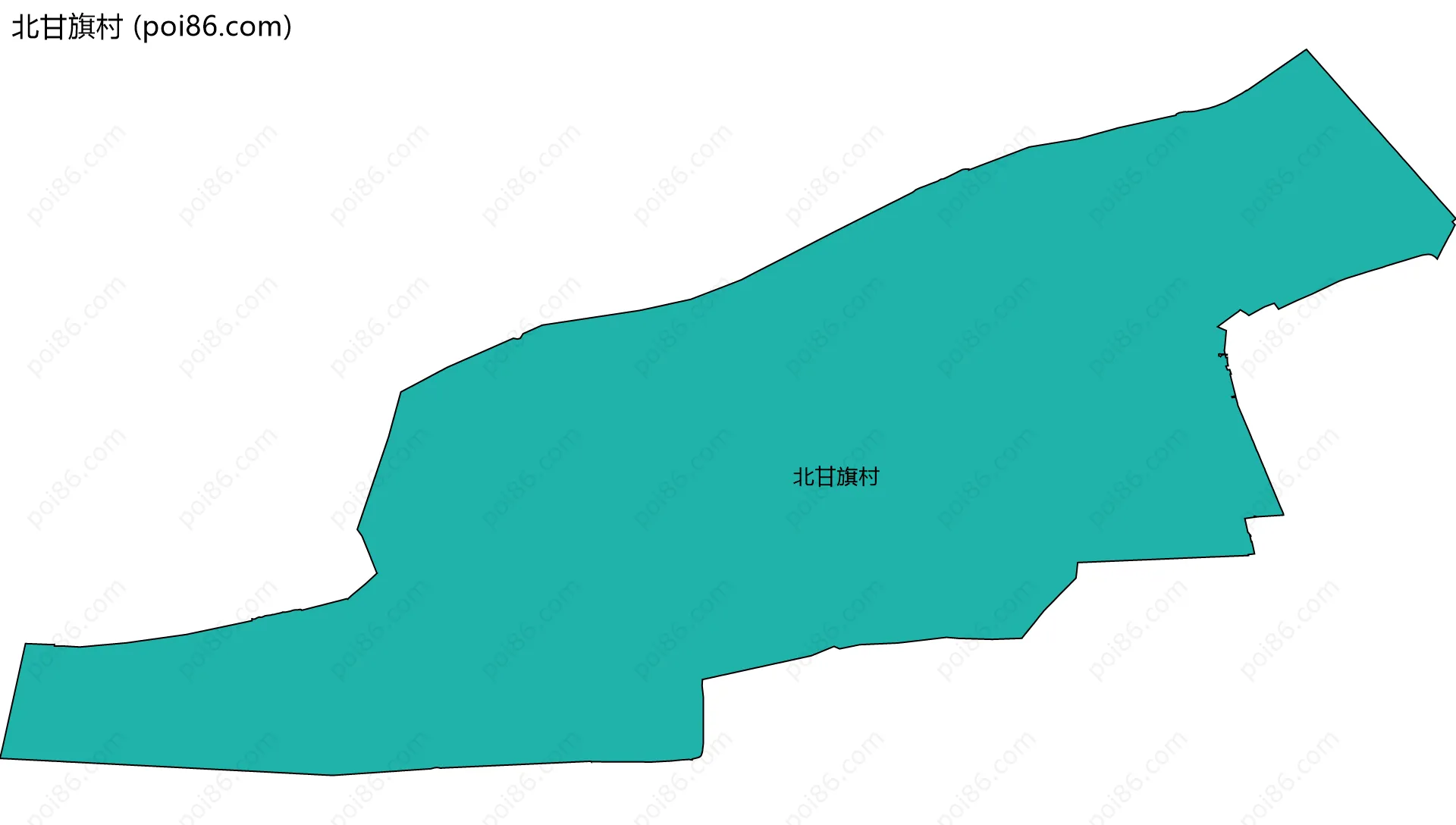 北甘旗村边界地图