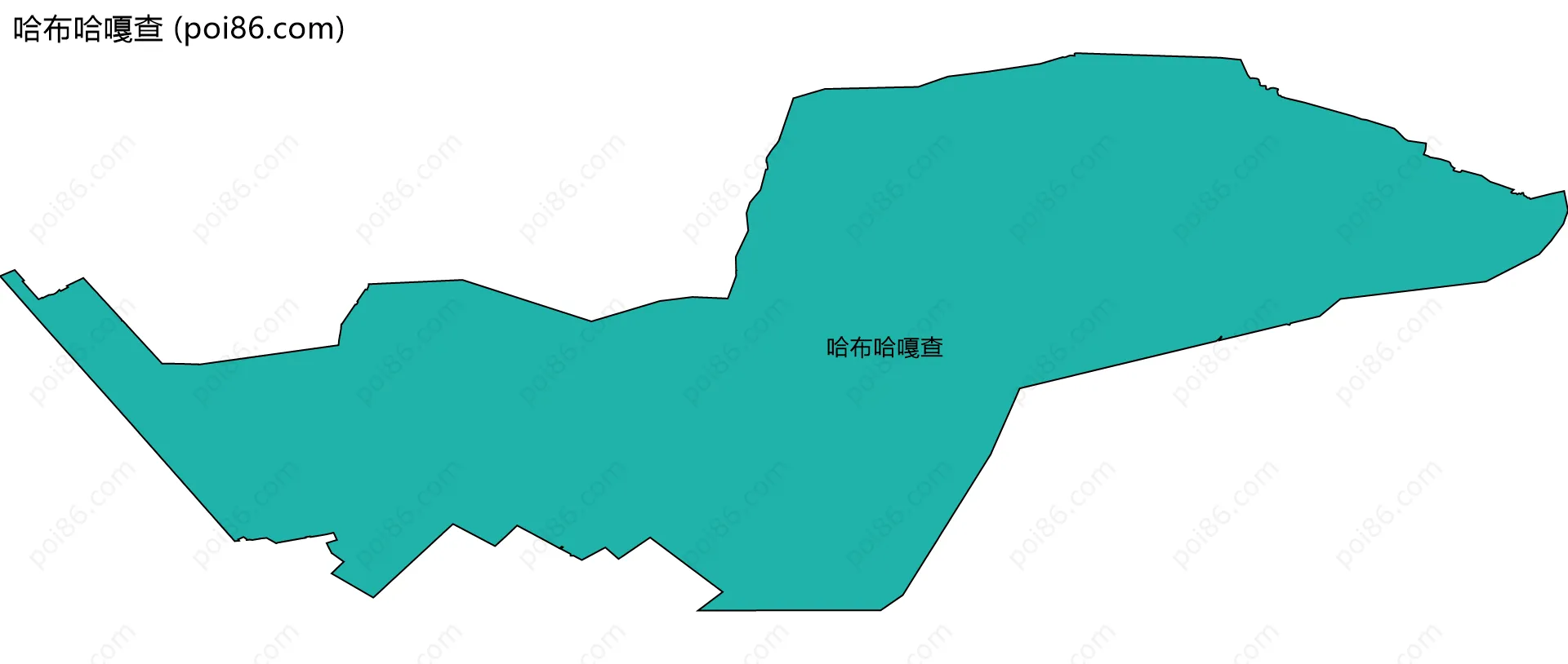 哈布哈嘎查边界地图