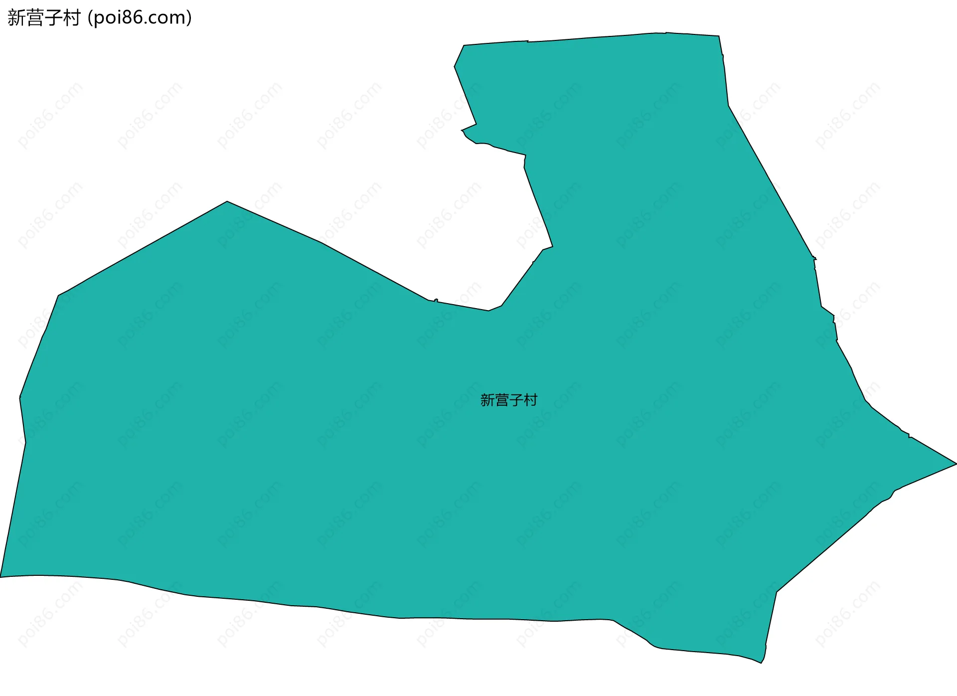 新营子村边界地图