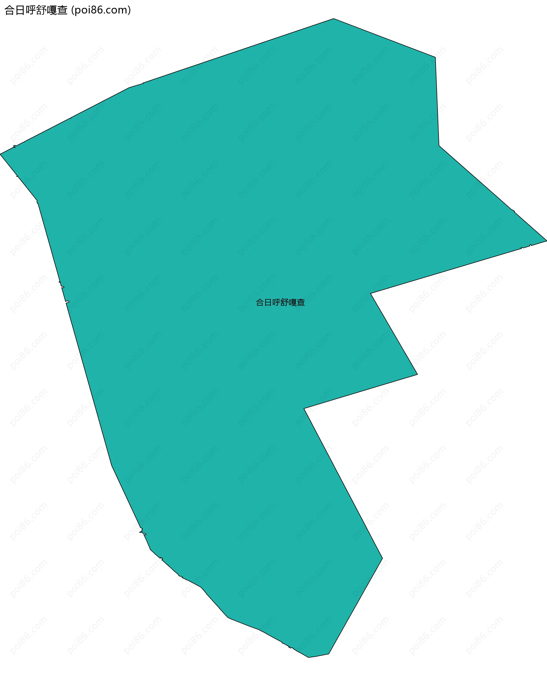 合日呼舒嘎查边界地图