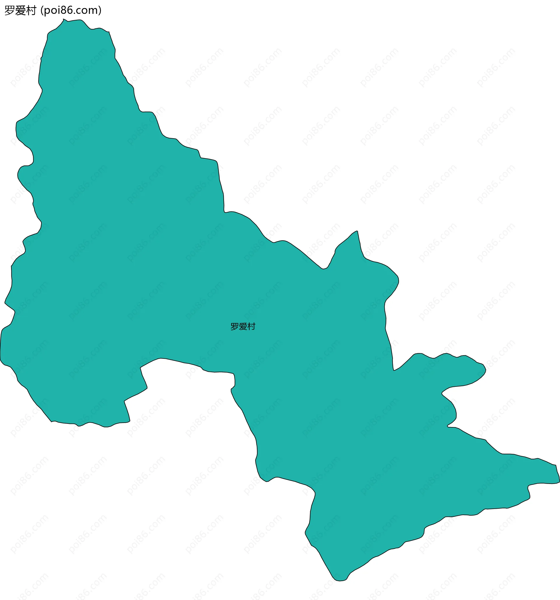 罗爱村边界地图