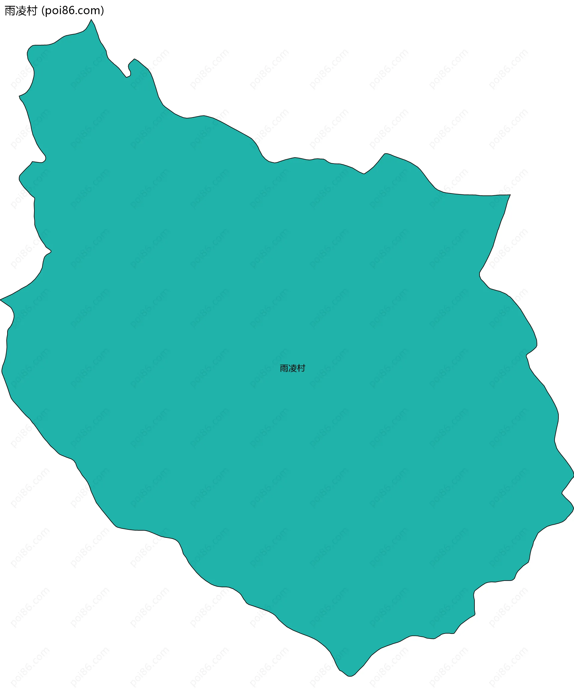 雨凌村边界地图