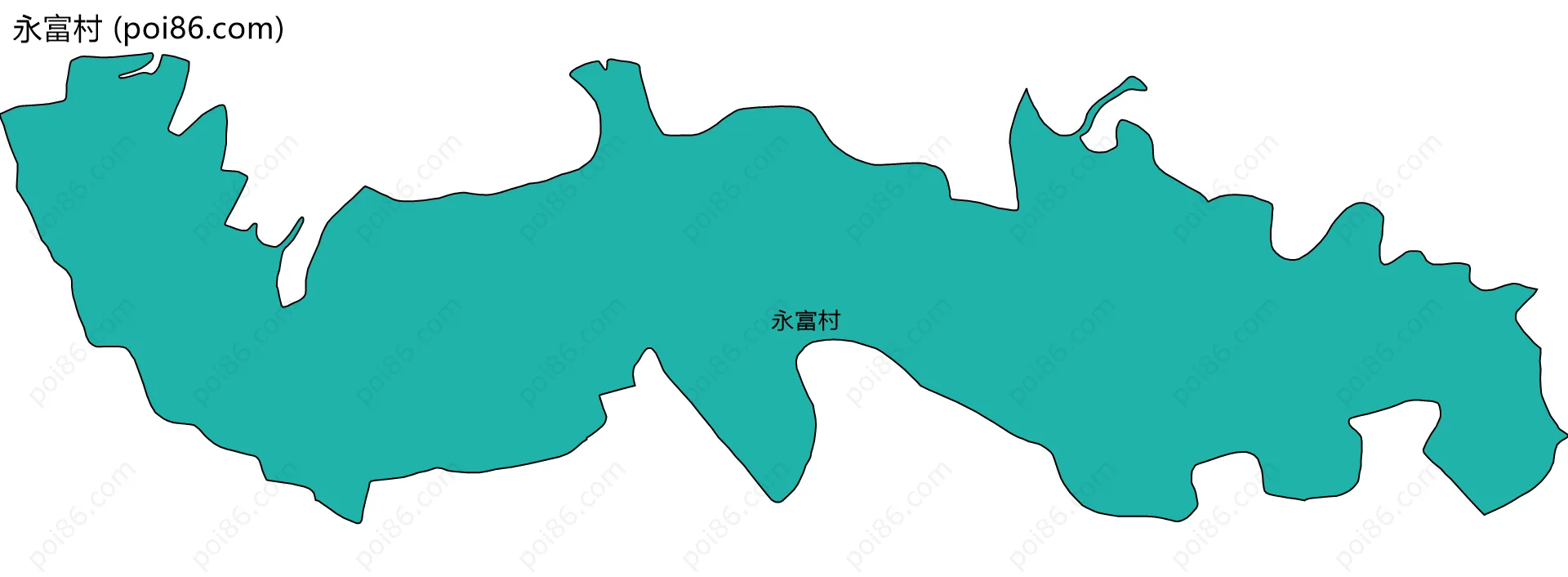 永富村边界地图