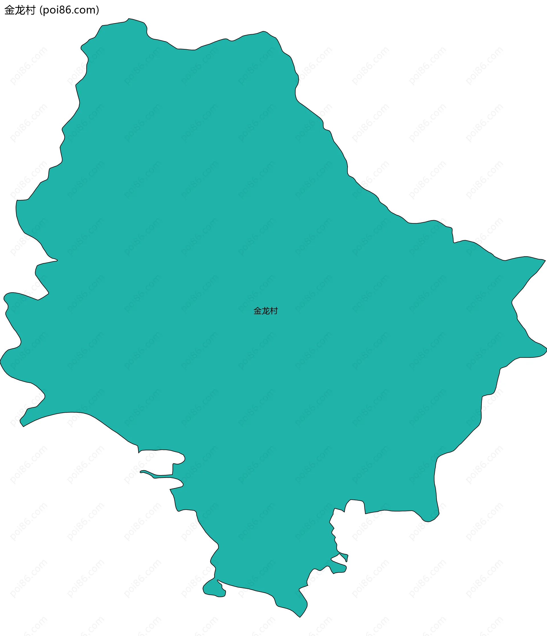 金龙村边界地图