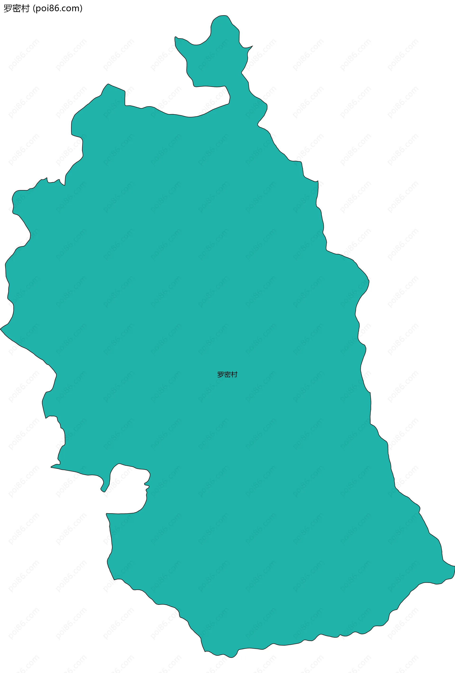 罗密村边界地图