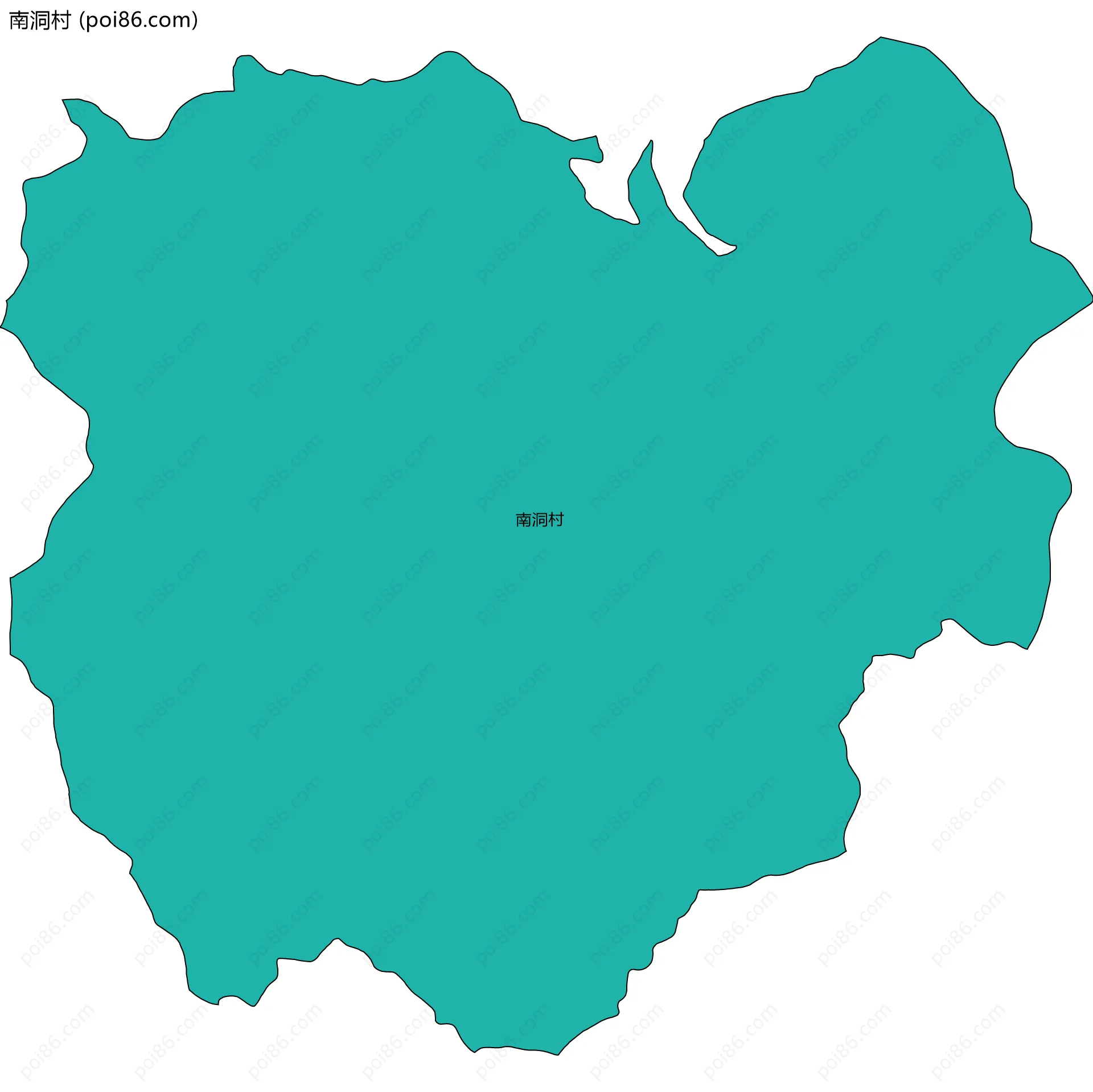 南洞村边界地图