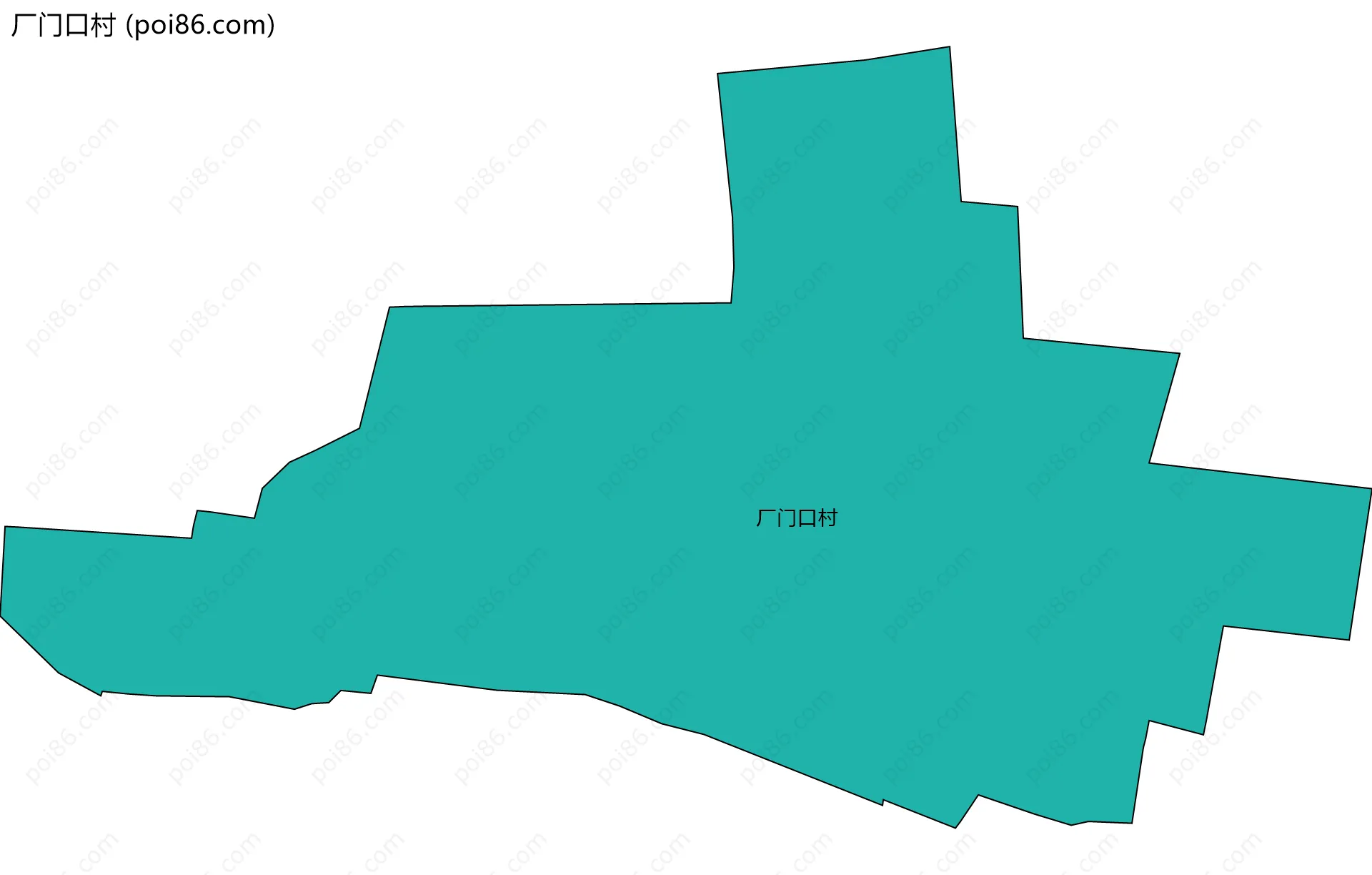 厂门口村边界地图