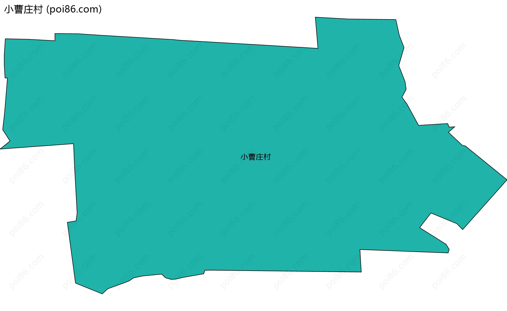 小曹庄村边界地图