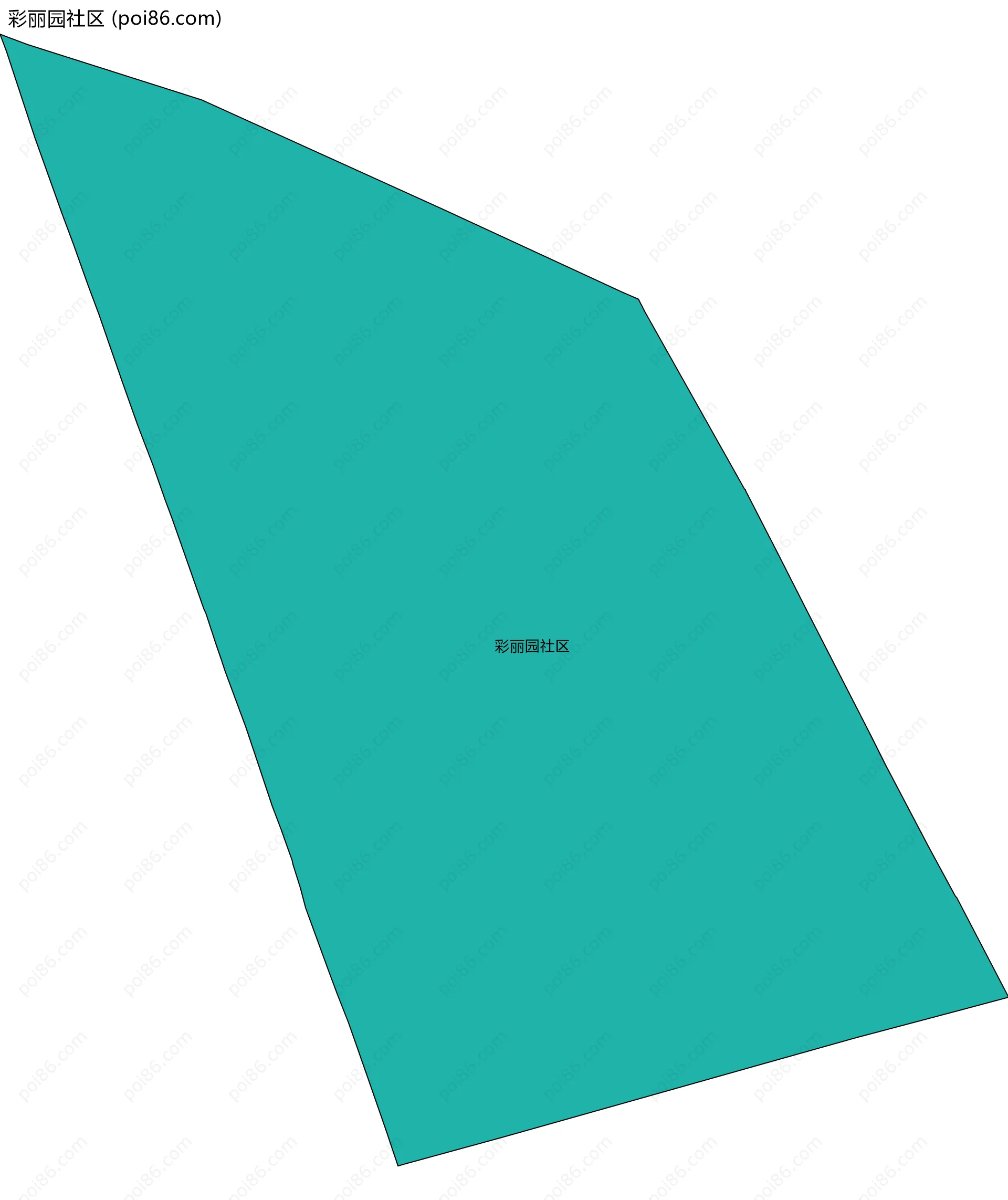 彩丽园社区边界地图