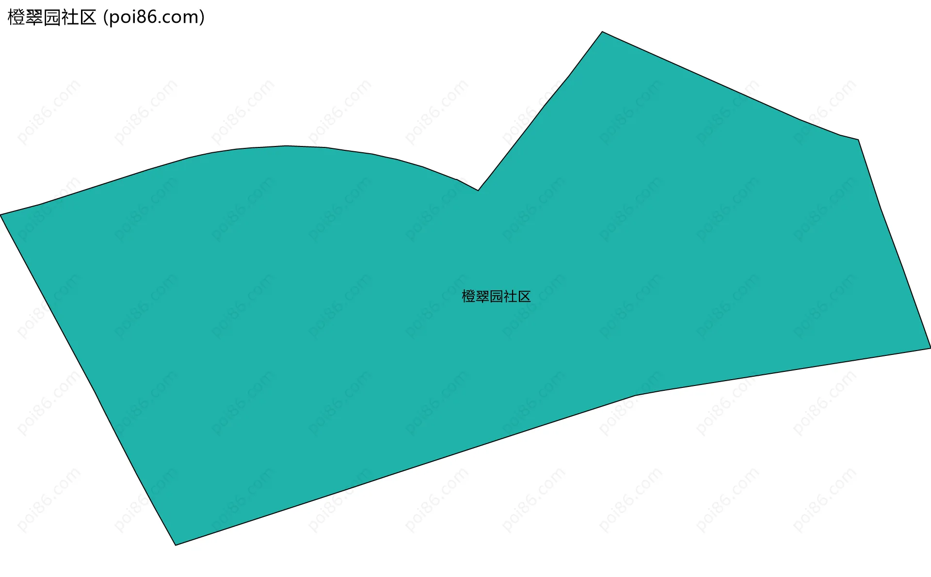 橙翠园社区边界地图